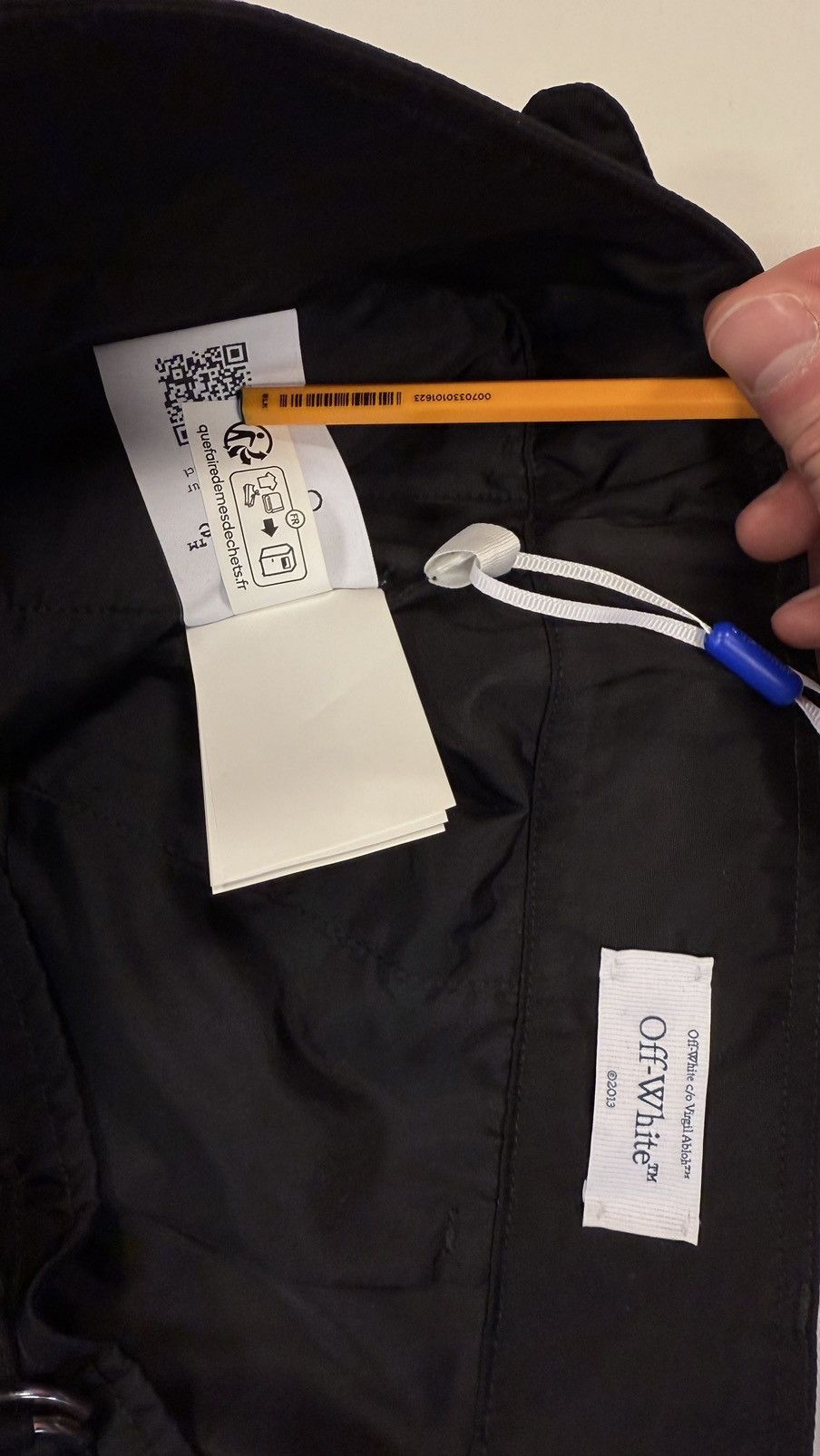 Off-White Off White Black Utility Nylon Zipped Cargo Pants NEW Size US 33 - 8 Thumbnail