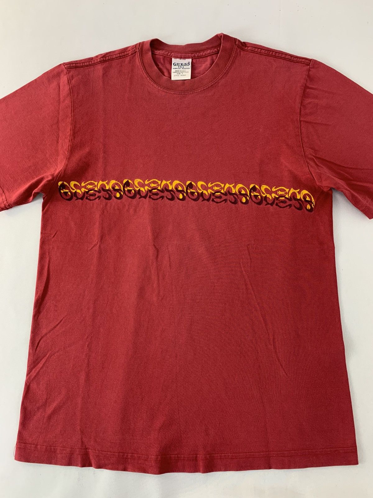 Guess 90s Guess Usa Crewneck Printed Tee Single Stich Size US S / EU 44-46 / 1 - 3 Thumbnail