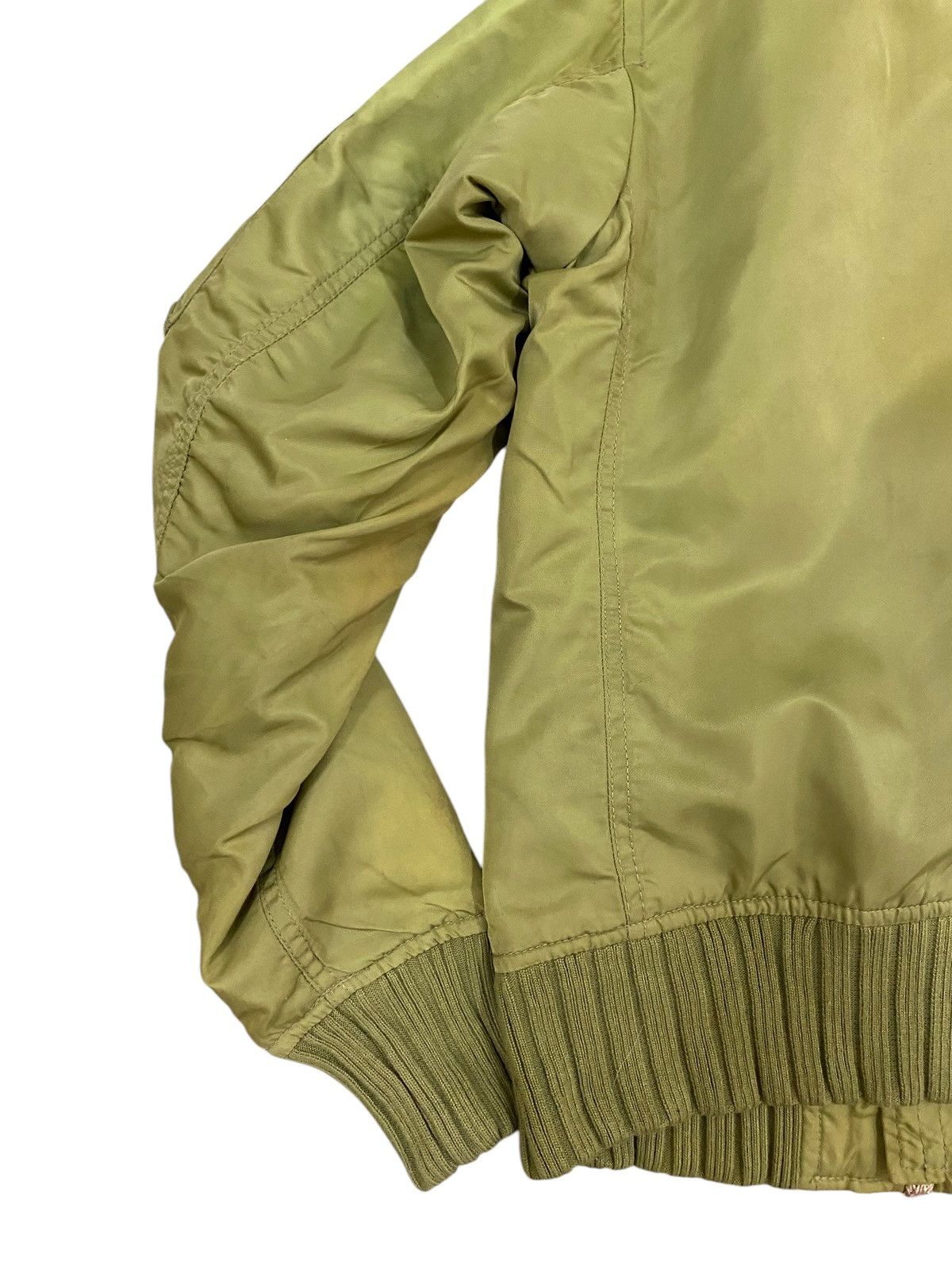 Avirex Avirex Bomber Jacket Olive Green with Faux Fur Collar Size US S / EU 44-46 / 1 - 7 Thumbnail