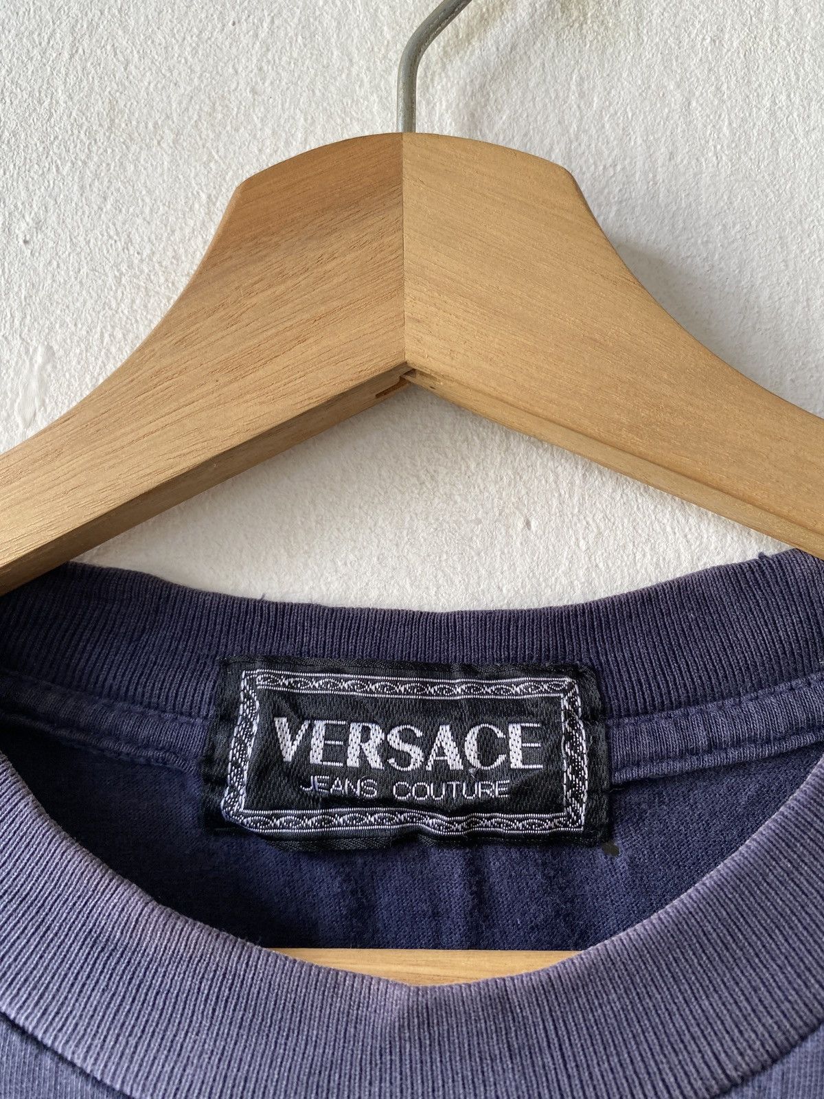 Versace × Versace Jeans Couture × Vintage Vintage 90’s Versace Sport Medusa Logo Distressed Shirt Size US L / EU 52-54 / 3 - 9 Thumbnail