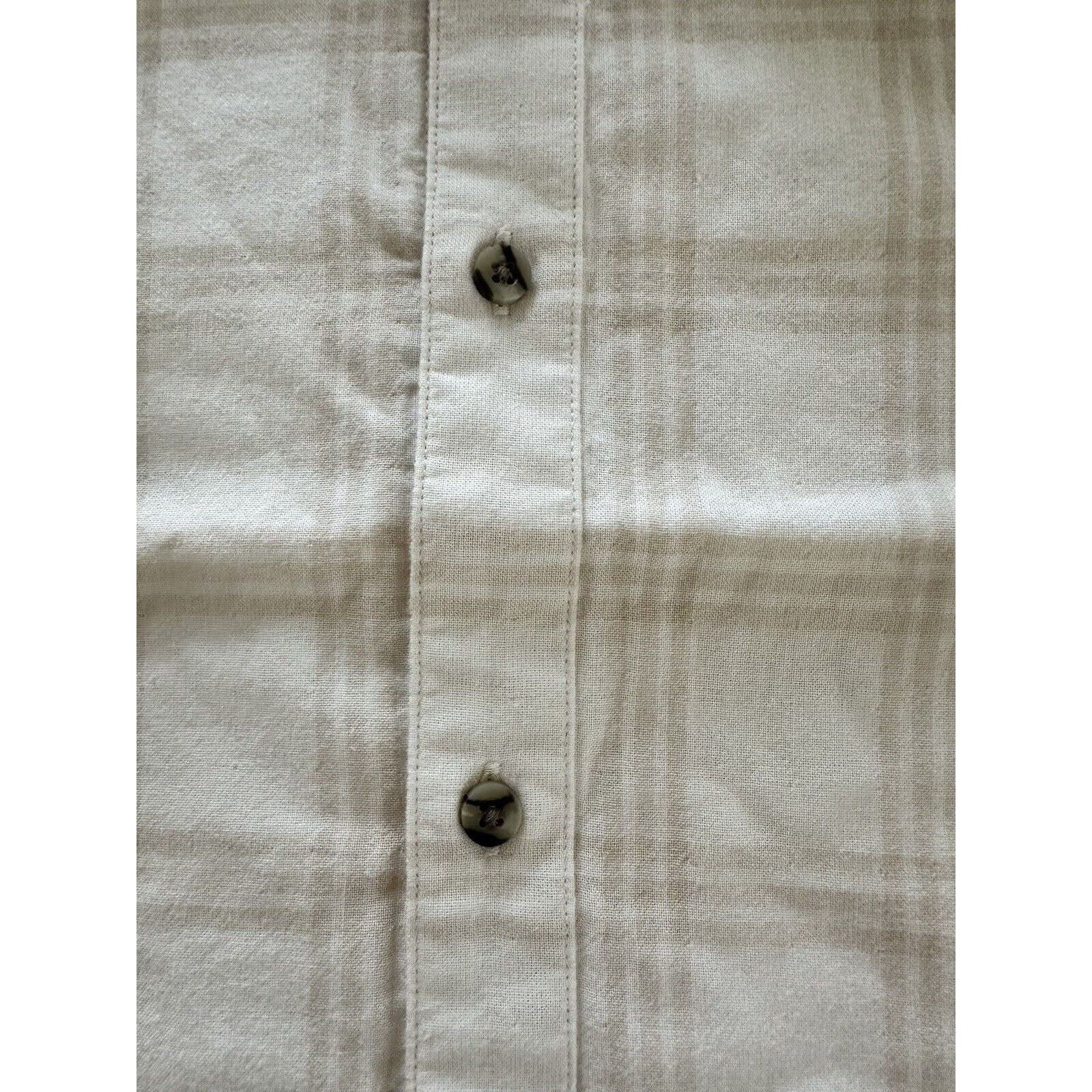 Brixton Button Down Shirt Cream Plaid Pattern Men's XL Brixton NWT Size US XL / EU 56 / 4 - 5 Thumbnail