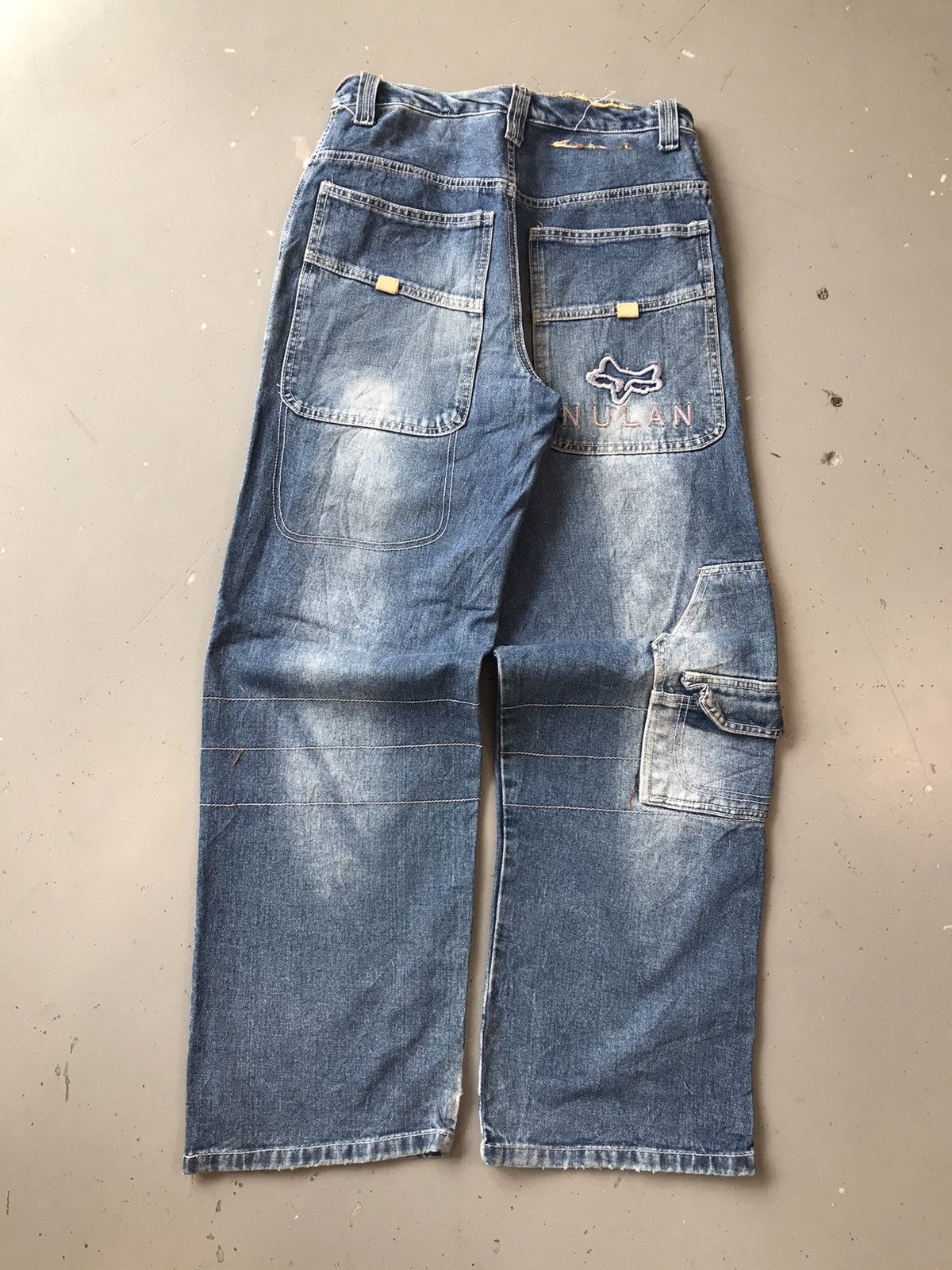 Vintage × Wrangler Vintage wrangler big pocket embroidered cargo denim Size US 30 / EU 46 - 1 Thumbnail
