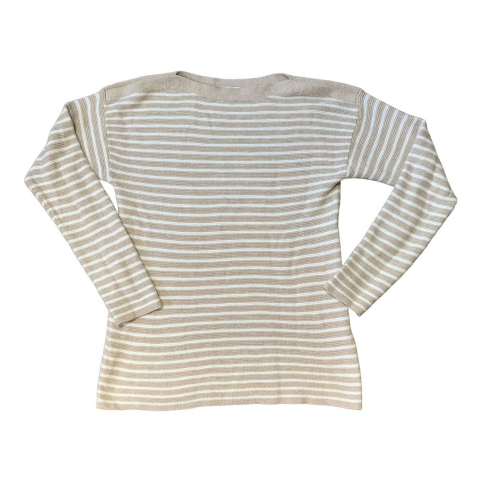 Vineyard Vines Vineyard Vines 100% Cotton Beige Striped Sweater Size XS Size XS / US 0-2 / IT 36-38 - 1 Thumbnail