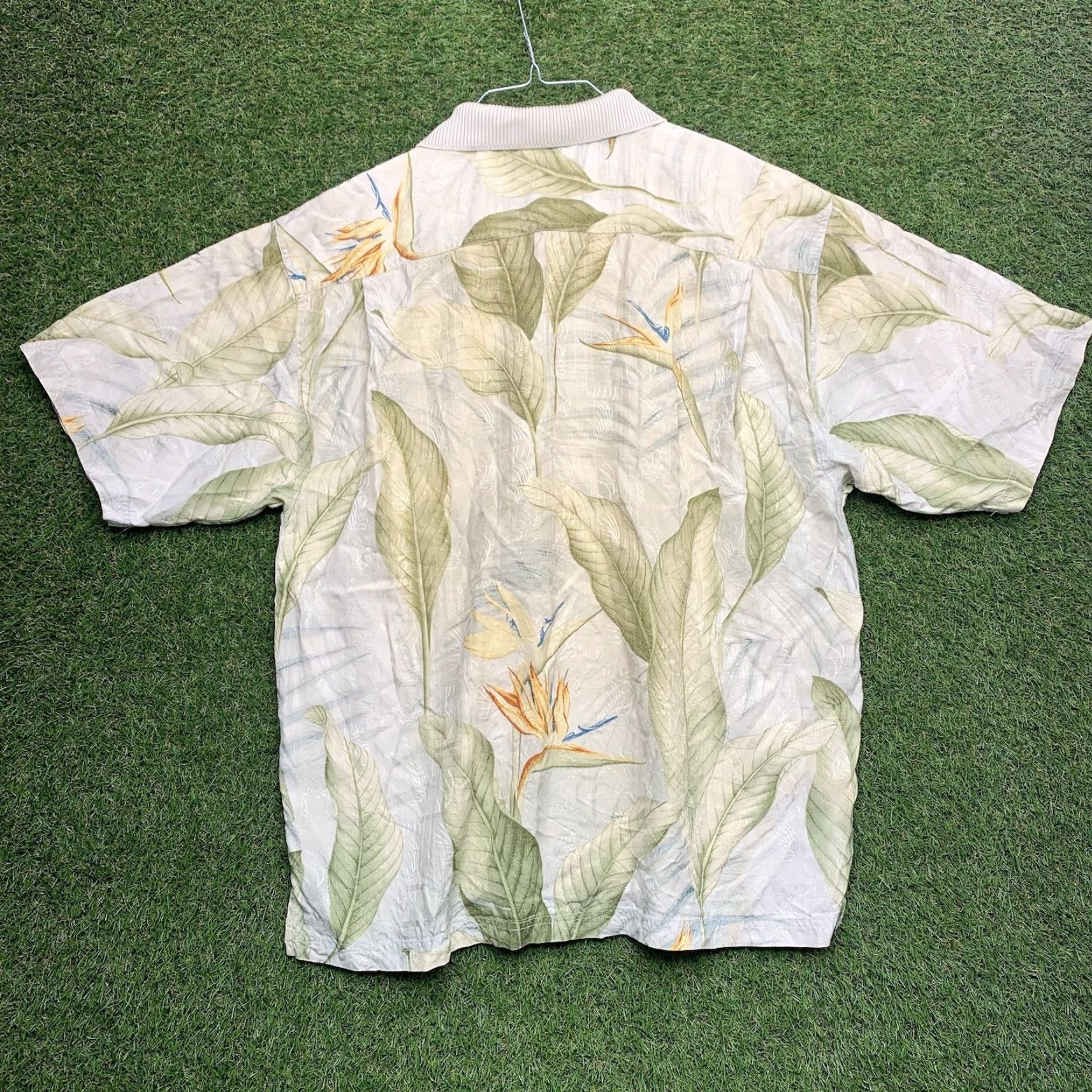 Tommy Bahama Tommy Bahama Island Zone Polo Shirt Mens XL Floral Hawaiian Golf Silk Size US XL / EU 56 / 4 - 2 Thumbnail