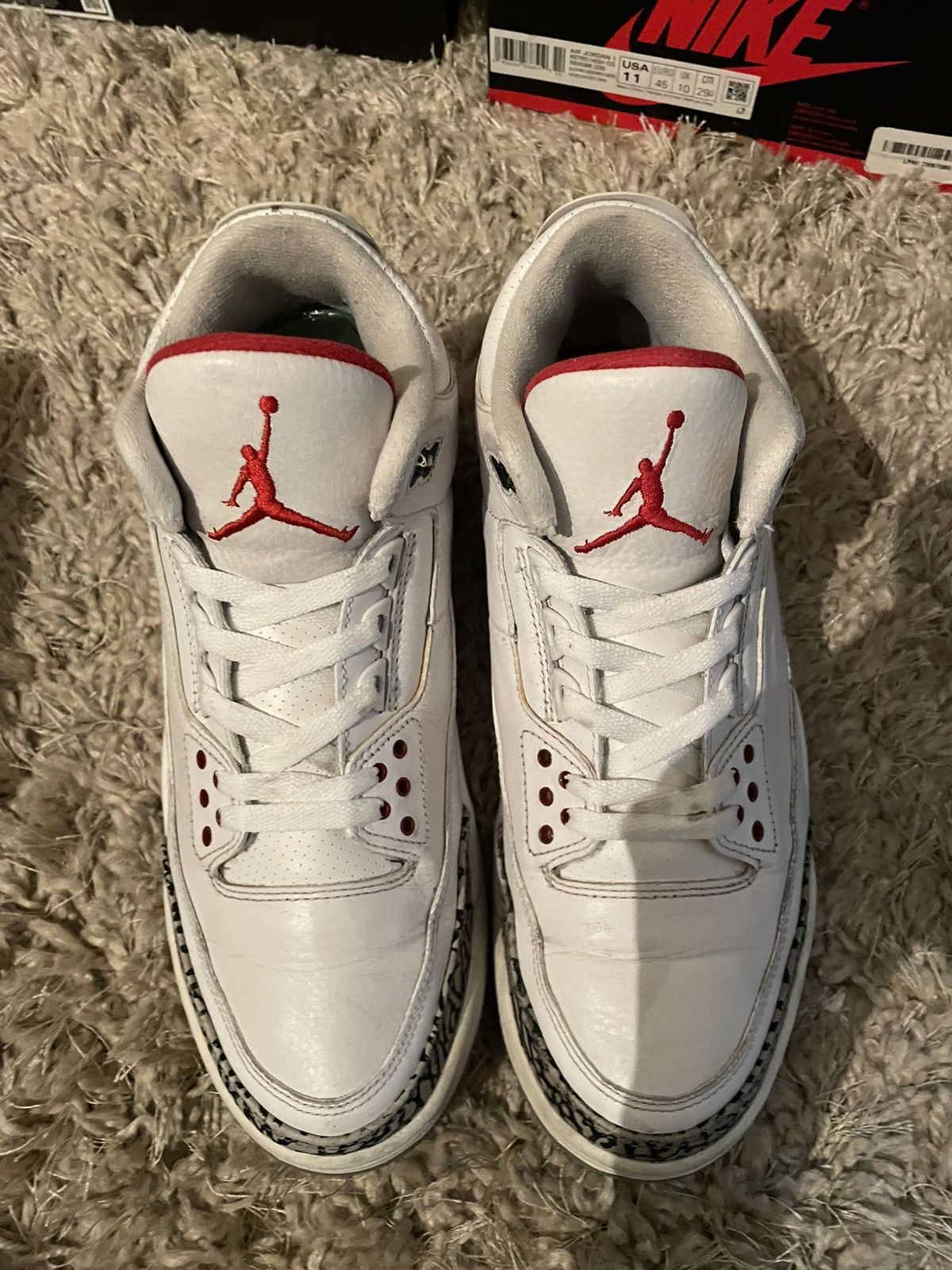 Jordan Brand Jordan 3 White Cement ‘88 Dunk Contest 2013 Size US 9 / EU 42 - 5 Thumbnail