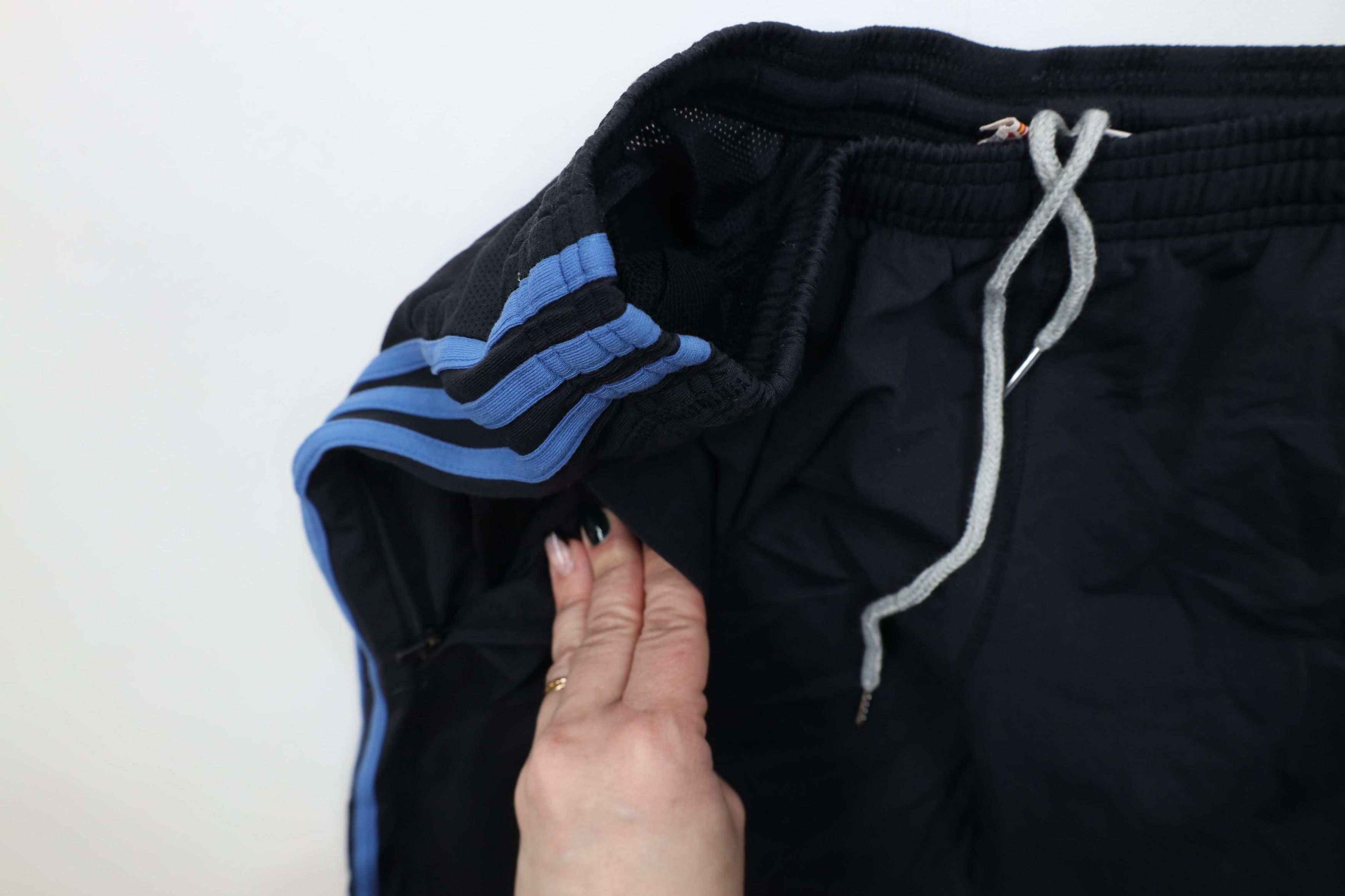 Adidas Vintage Y2K Adidas Reflective Wide Leg Pants Black Stretch Size US 34 / EU 50 - 8 Thumbnail