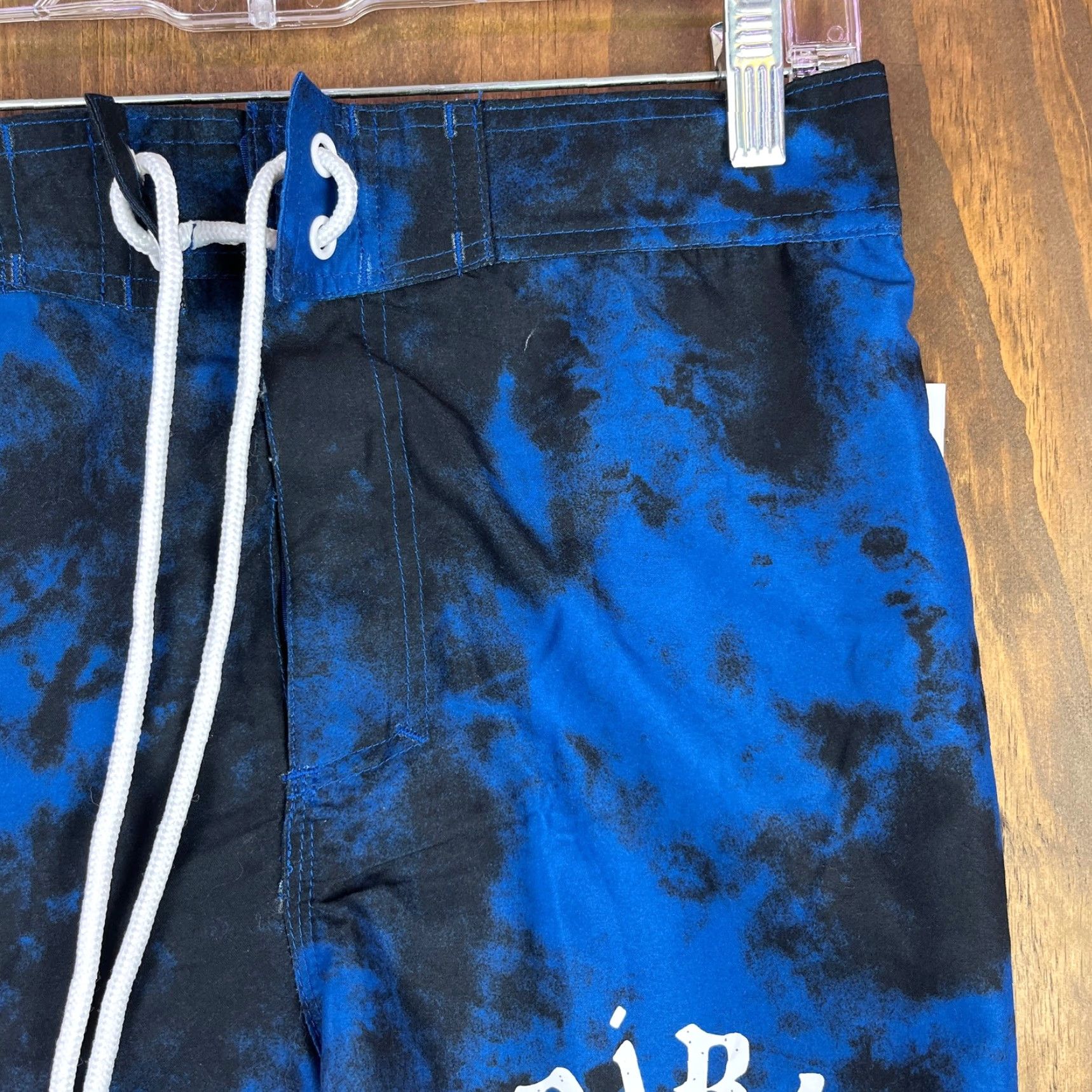 ESPIRIT Modelo Mens Shorts Blue Elastic Board Especial Espiritu Luchador Swim Surf Small Size US 29 - 3 Thumbnail
