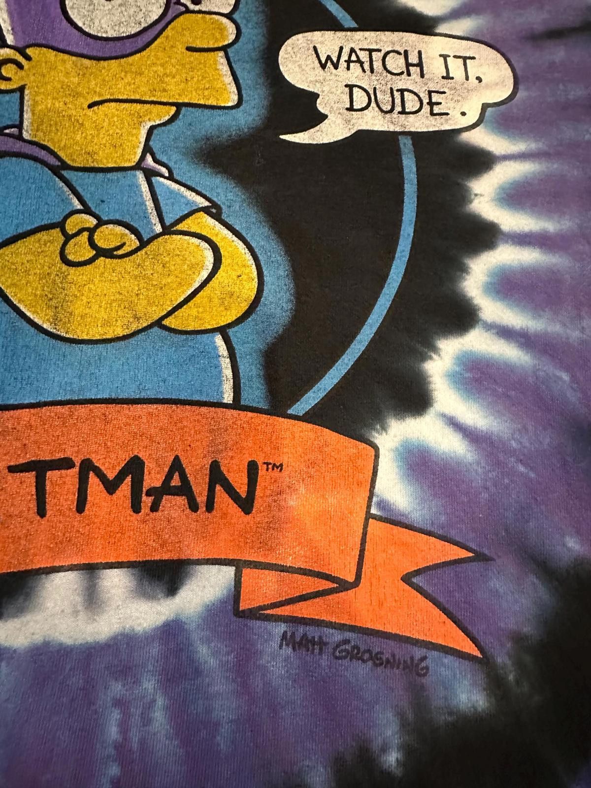 Liquid Blue Liquid Blue Bartman Tie-Dye T-Shirt Large Size ONE SIZE - 4 Thumbnail