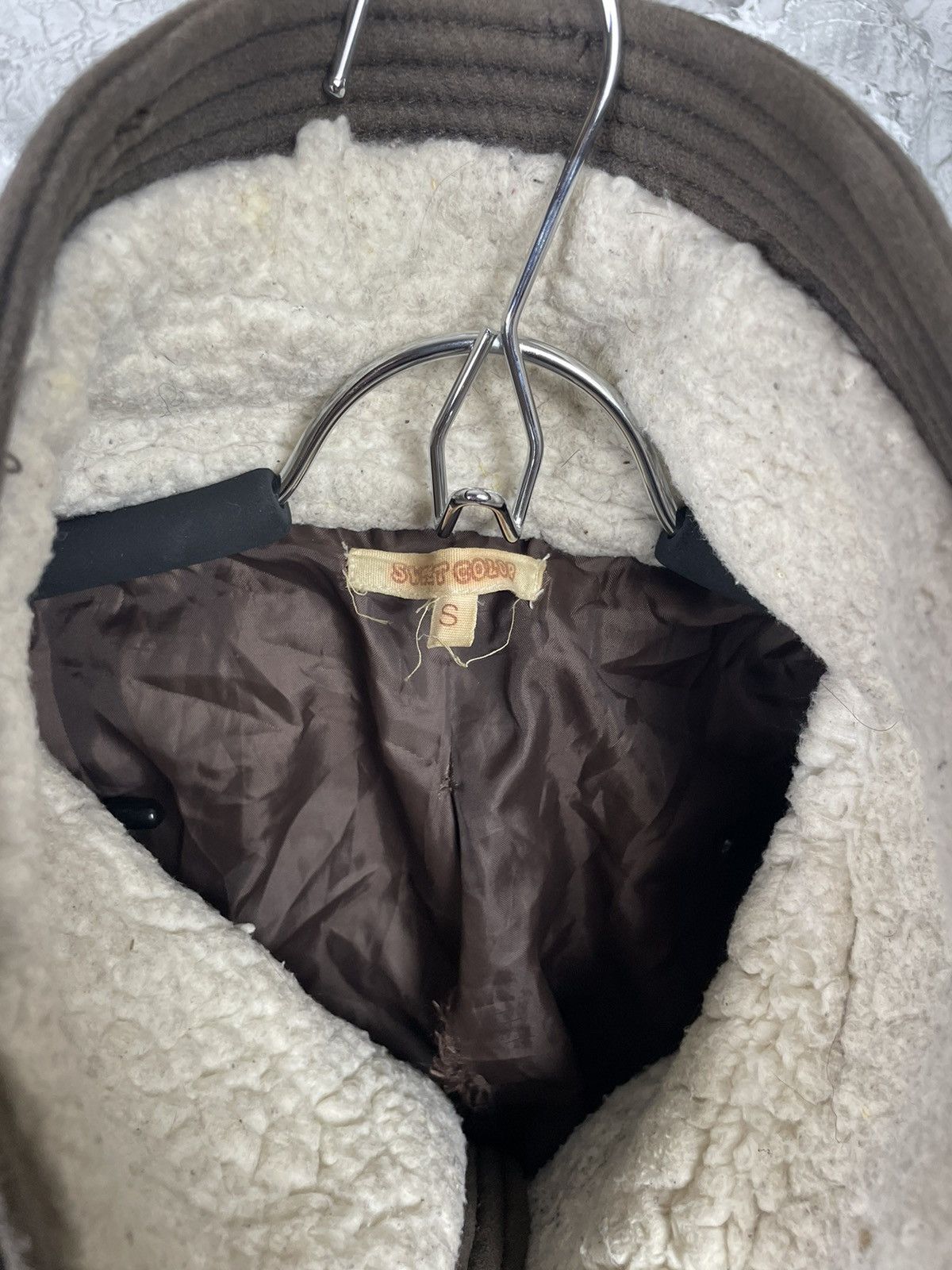 Japanese Brand Vintage Asymmetrical Zip Shearling Jacket Rick Owens Style Size US S / EU 44-46 / 1 - 8 Thumbnail