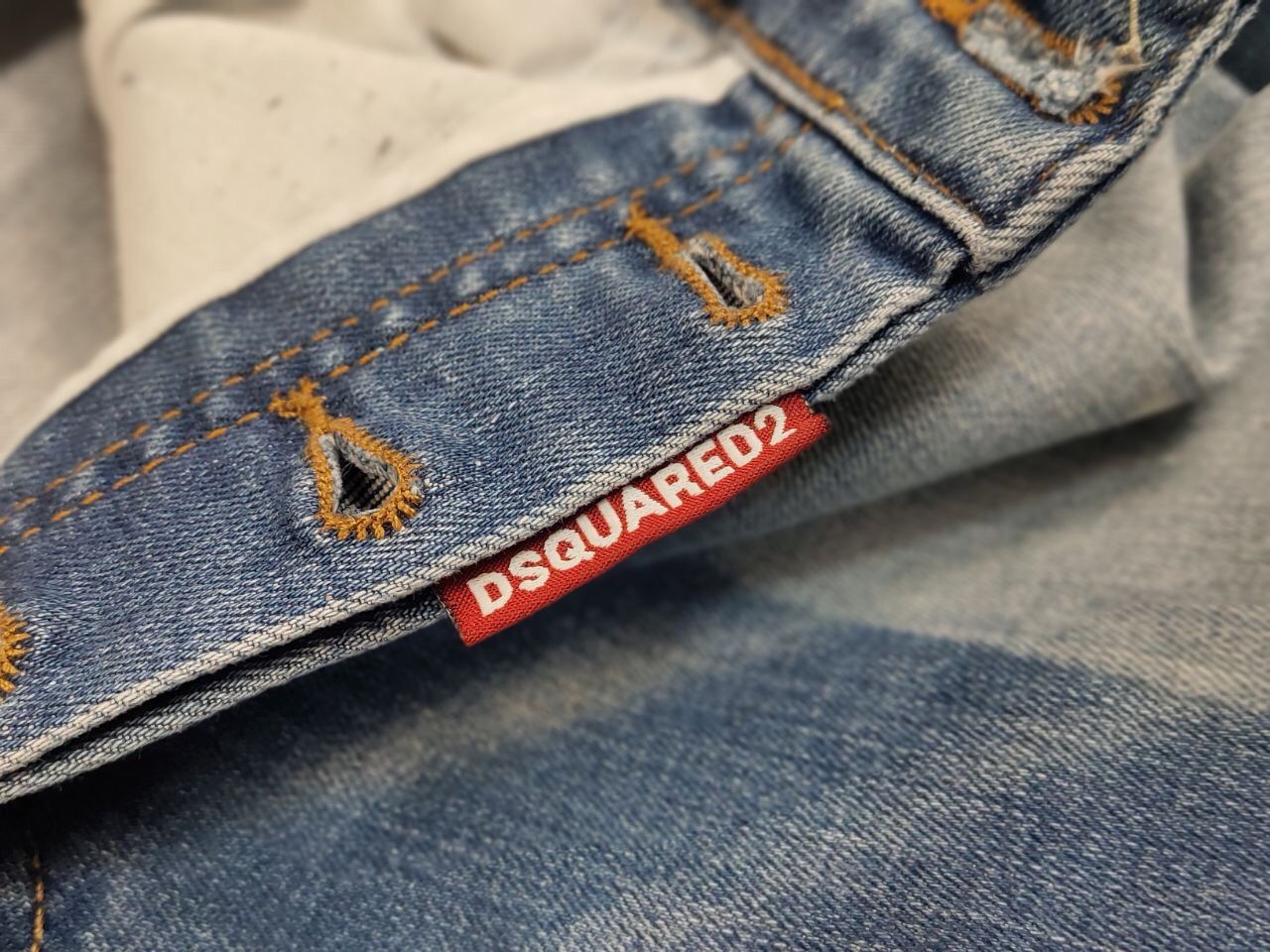 Dsquared2 Vintage 90s Dsquared2 authentic Distressed Paint Denim Jeans Size US 32 / EU 48 - 16 Thumbnail