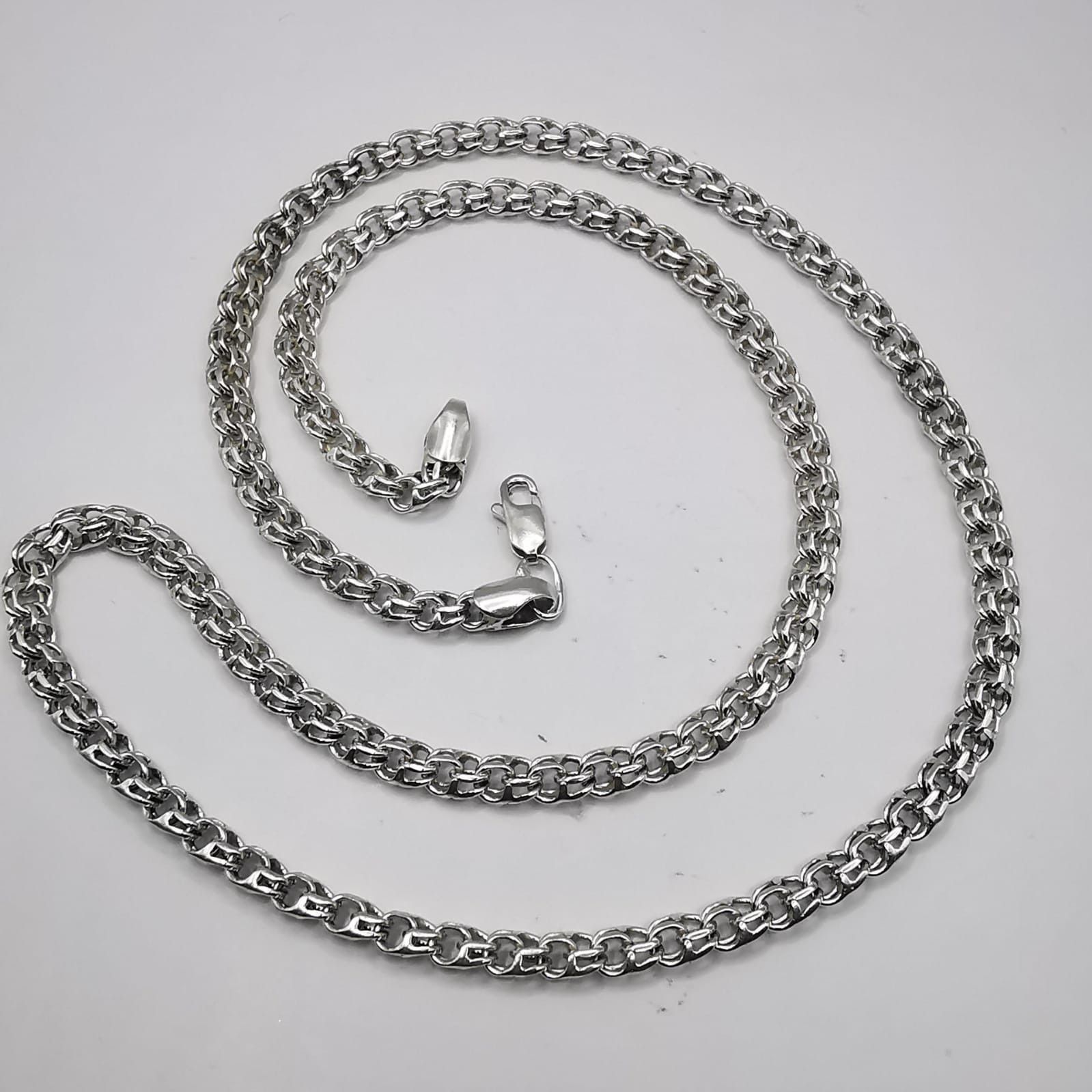 Sterling Silver Vintage Chain, 925 Sterling Silver, Signed 26,08g Size ONE SIZE - 3 Thumbnail