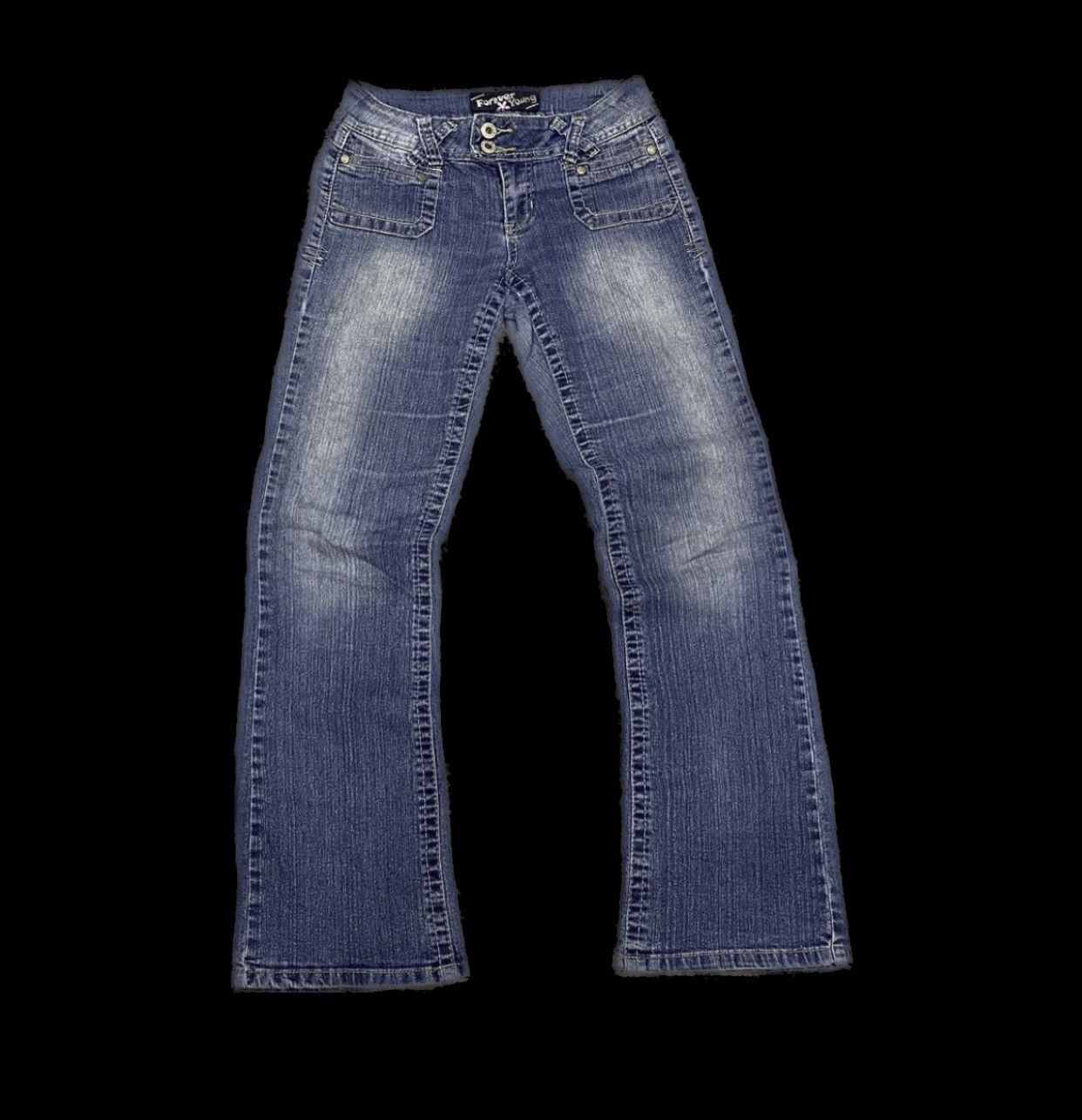 Hysteric Glamour × Japanese Brand × Le Grande Bleu (L.G.B.) Flare☠️ Forever Young Bootcut Washed Jeans Punk Cowboy Size US 29 - 1 Thumbnail