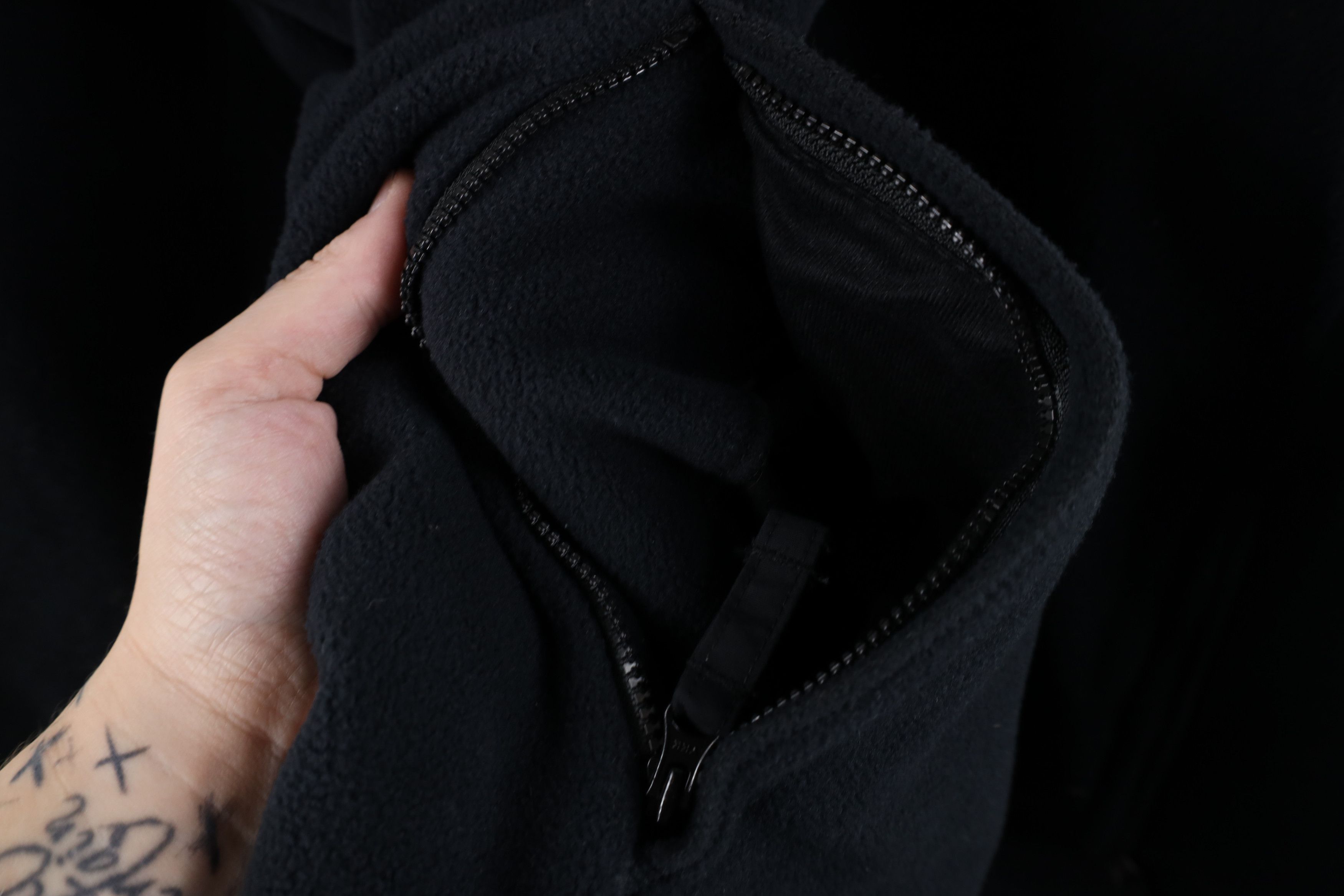 Lands' End Vintage Y2K Lands End Blank Full Zip Fleece Jacket Dark Blue Size US XXL / EU 58 / 5 - 5 Thumbnail