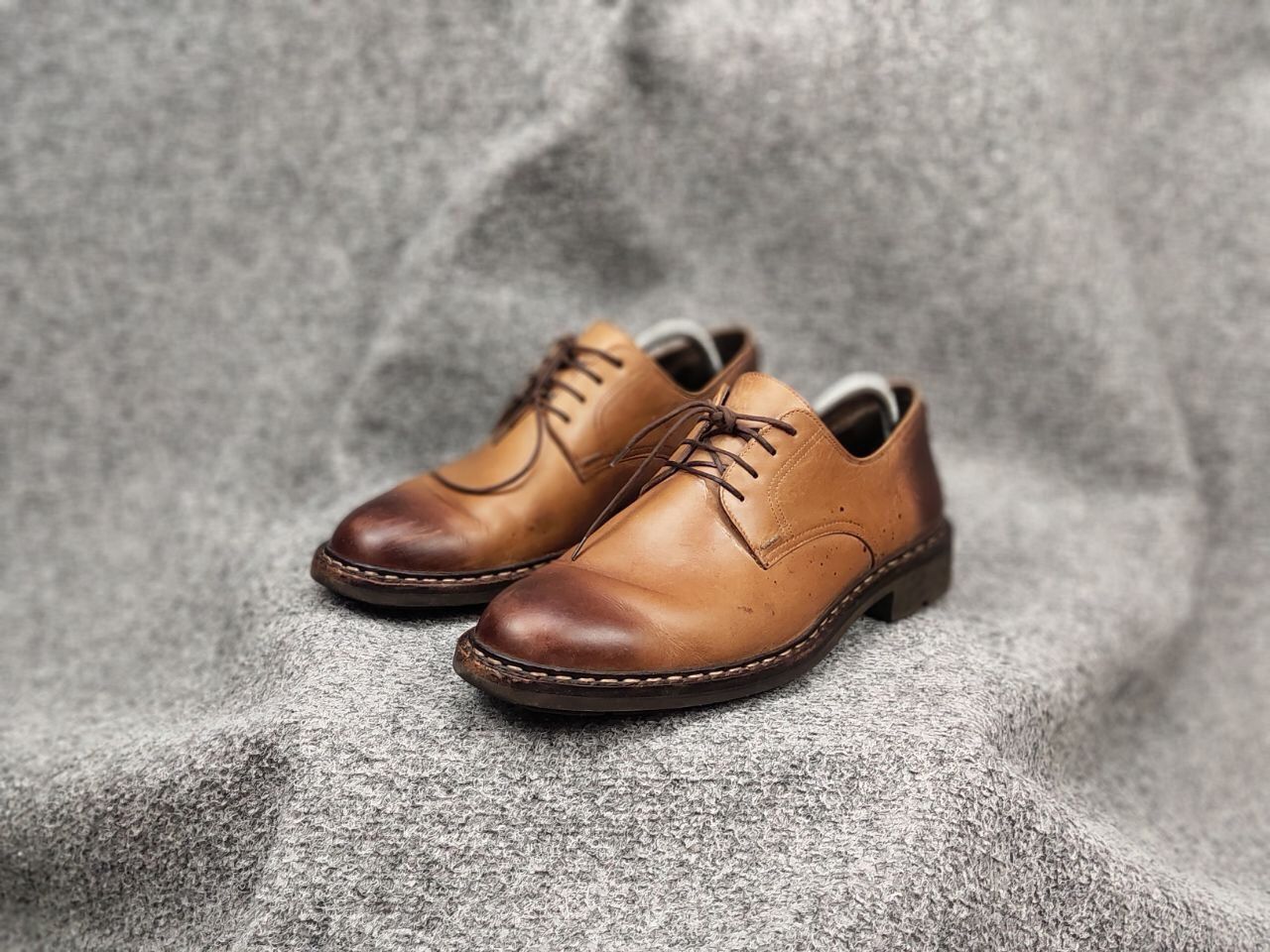 Designer × Mephisto Mephisto Brown Derby Classic Mens Lace Up Shoes Size US 11 / EU 44 - 6 Thumbnail