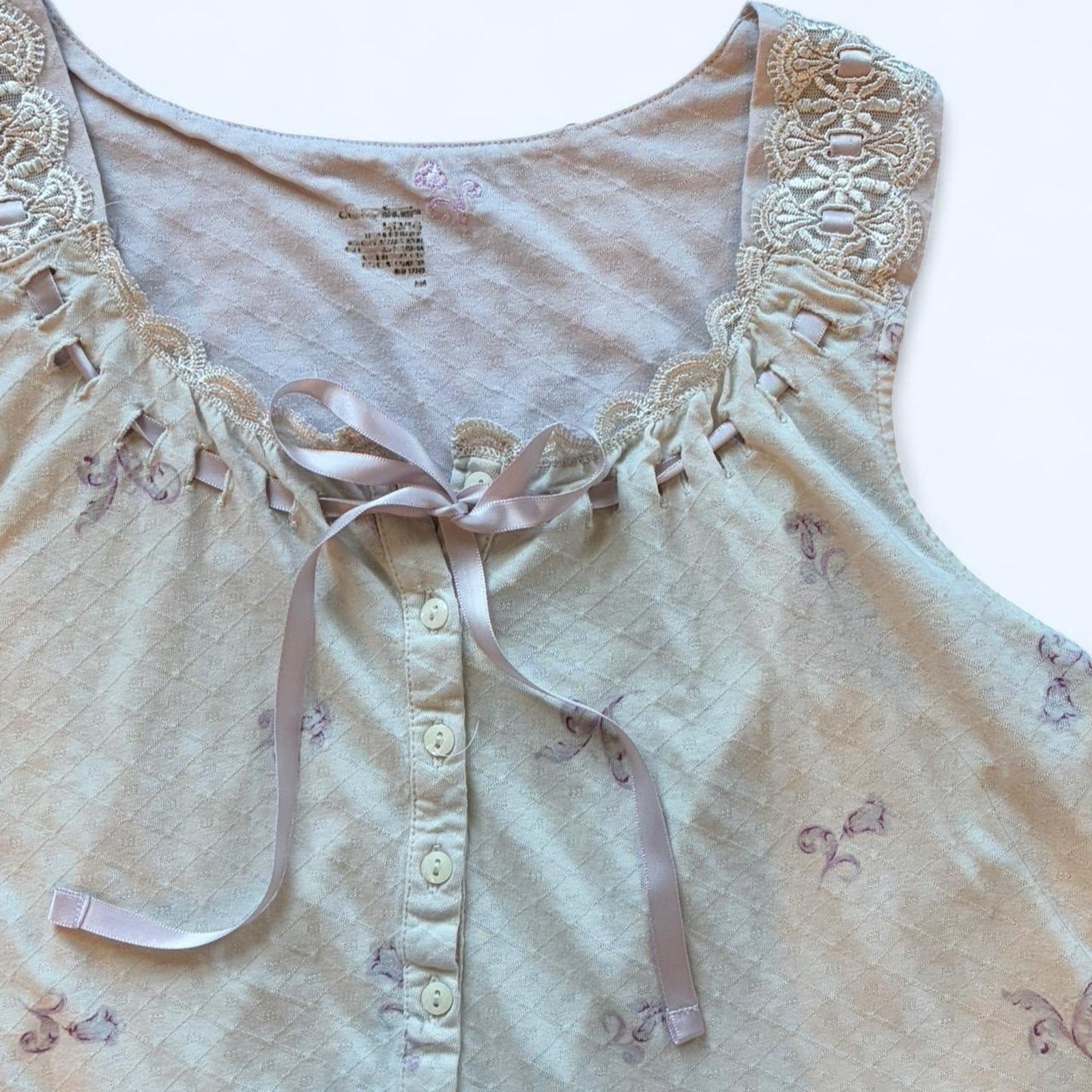 Other Vintage light pink and white nightgown Size ONE SIZE - 1 Thumbnail