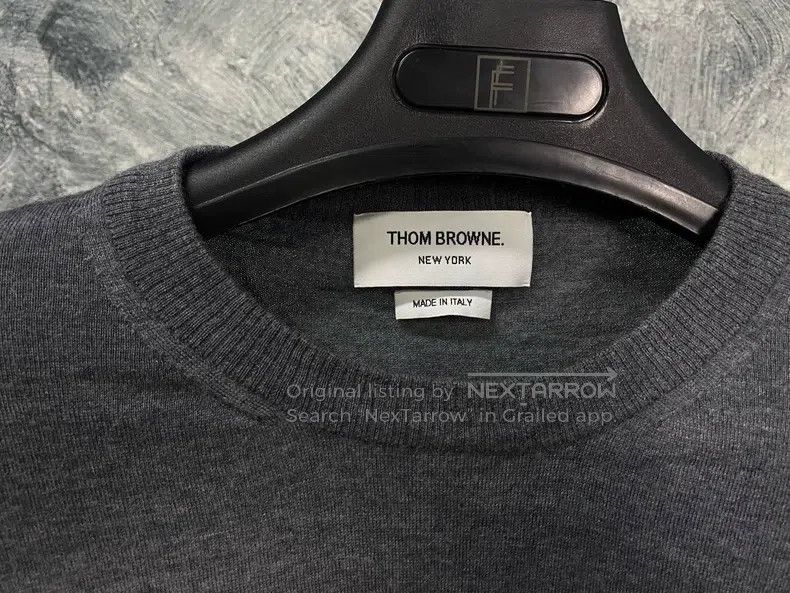 Thom Browne Thom Browne Pure Wool Long-Sleeve Knit Top Size US L / EU 52-54 / 3 - 3 Thumbnail