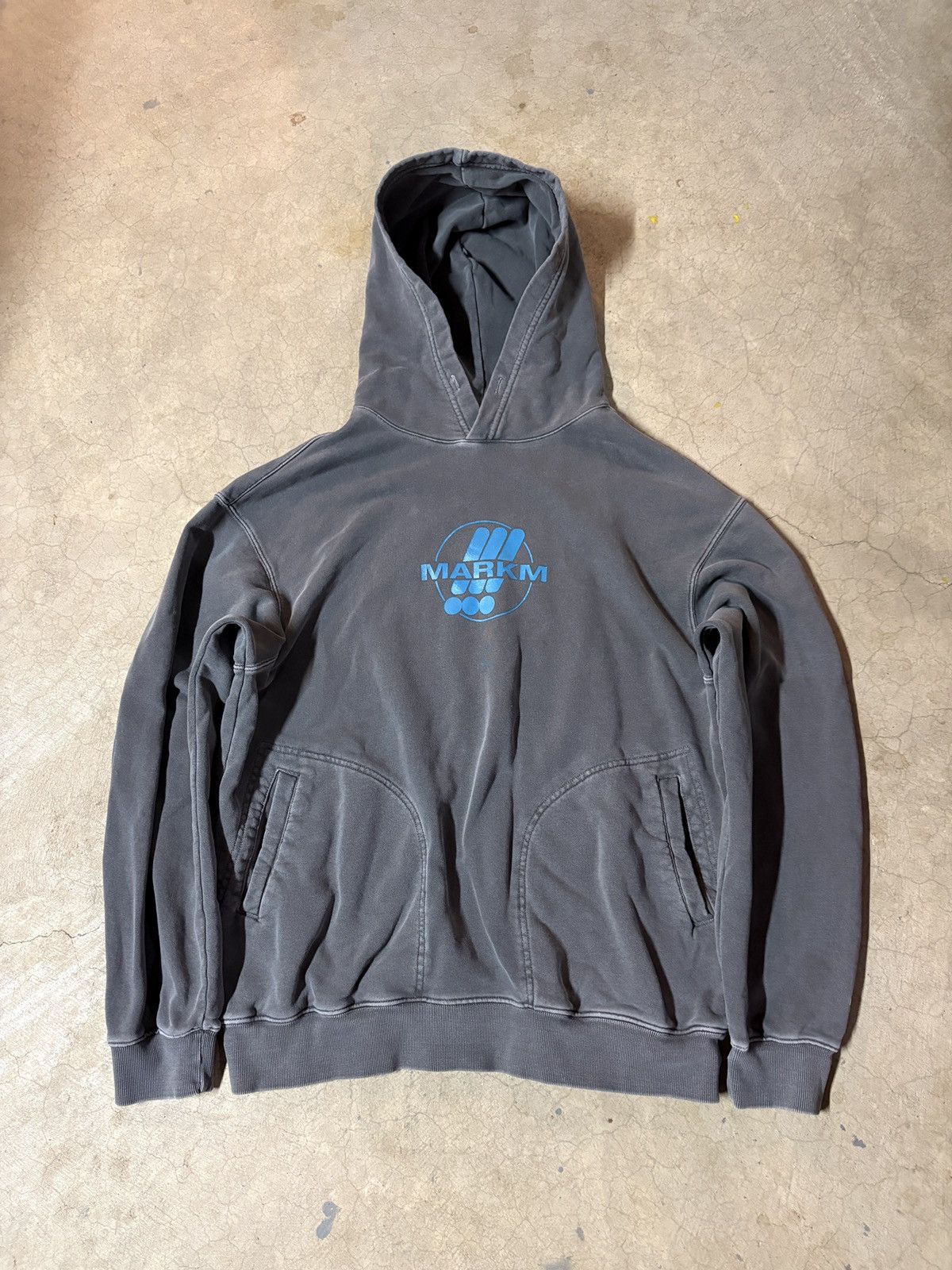 Other Markm Y2K Faded Black Gray Military Style Oversized Hoodie Size US L / EU 52-54 / 3 - 1 Thumbnail