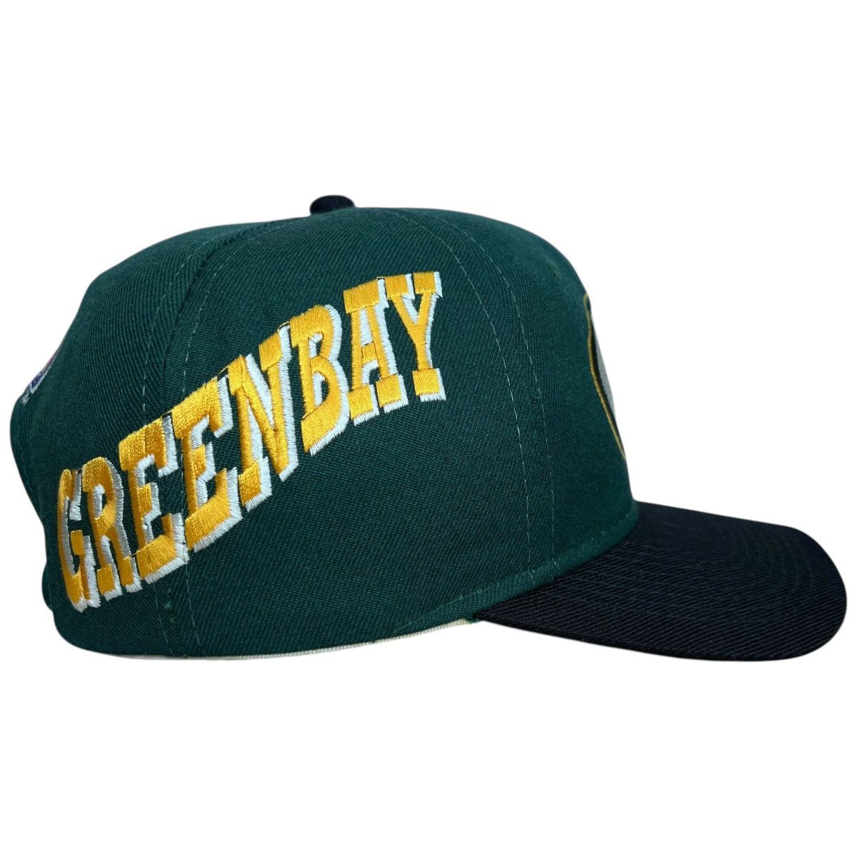 NFL × Sports Specialties × Vintage 1990s NFL Green Bay Packers Side Wave Sports Specialties Hat Size ONE SIZE - 3 Thumbnail