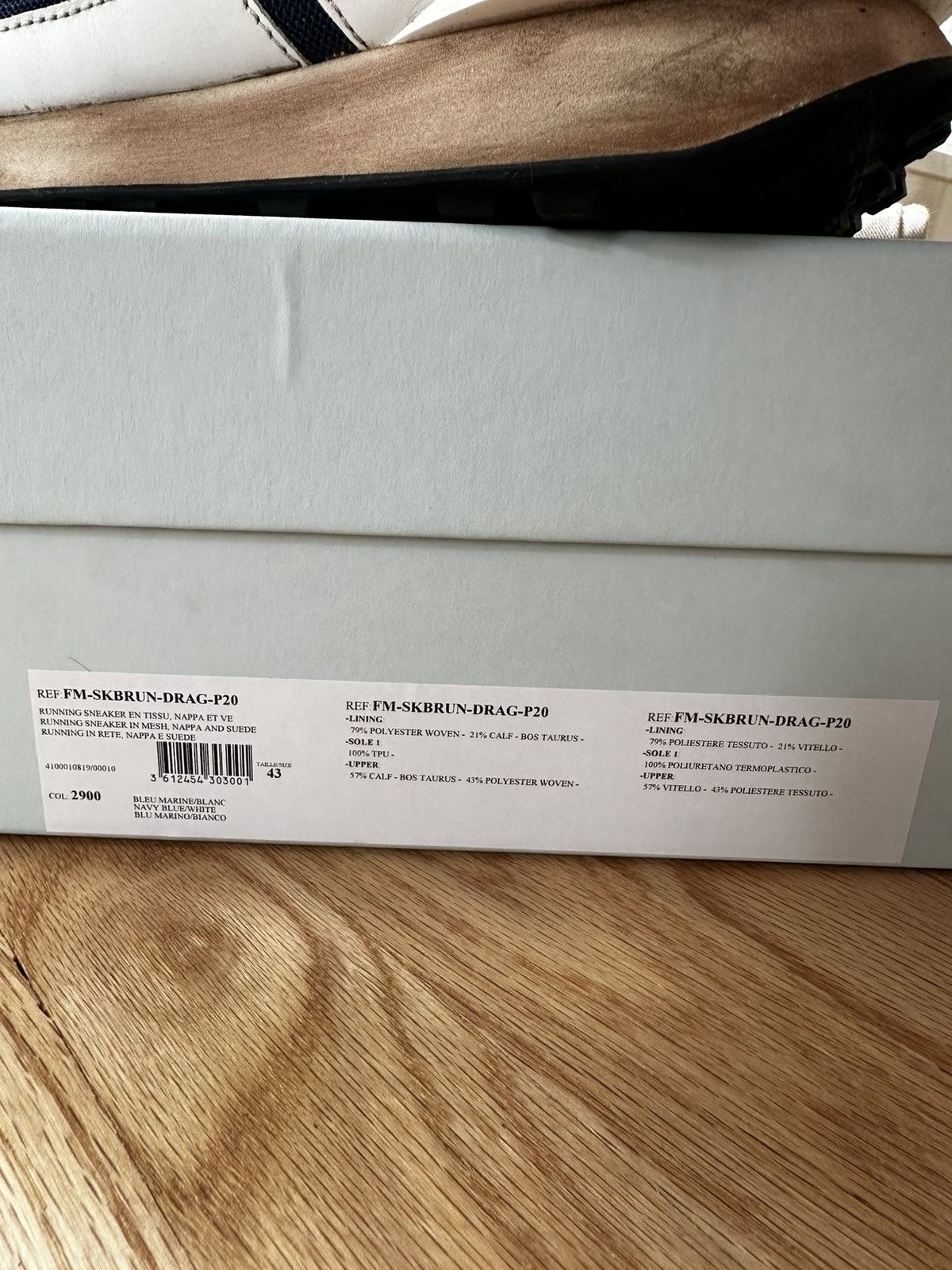 Lanvin Lanvin Bumper Sneaker Navy/White Mesh Size US 10 / EU 43 - 2 Thumbnail