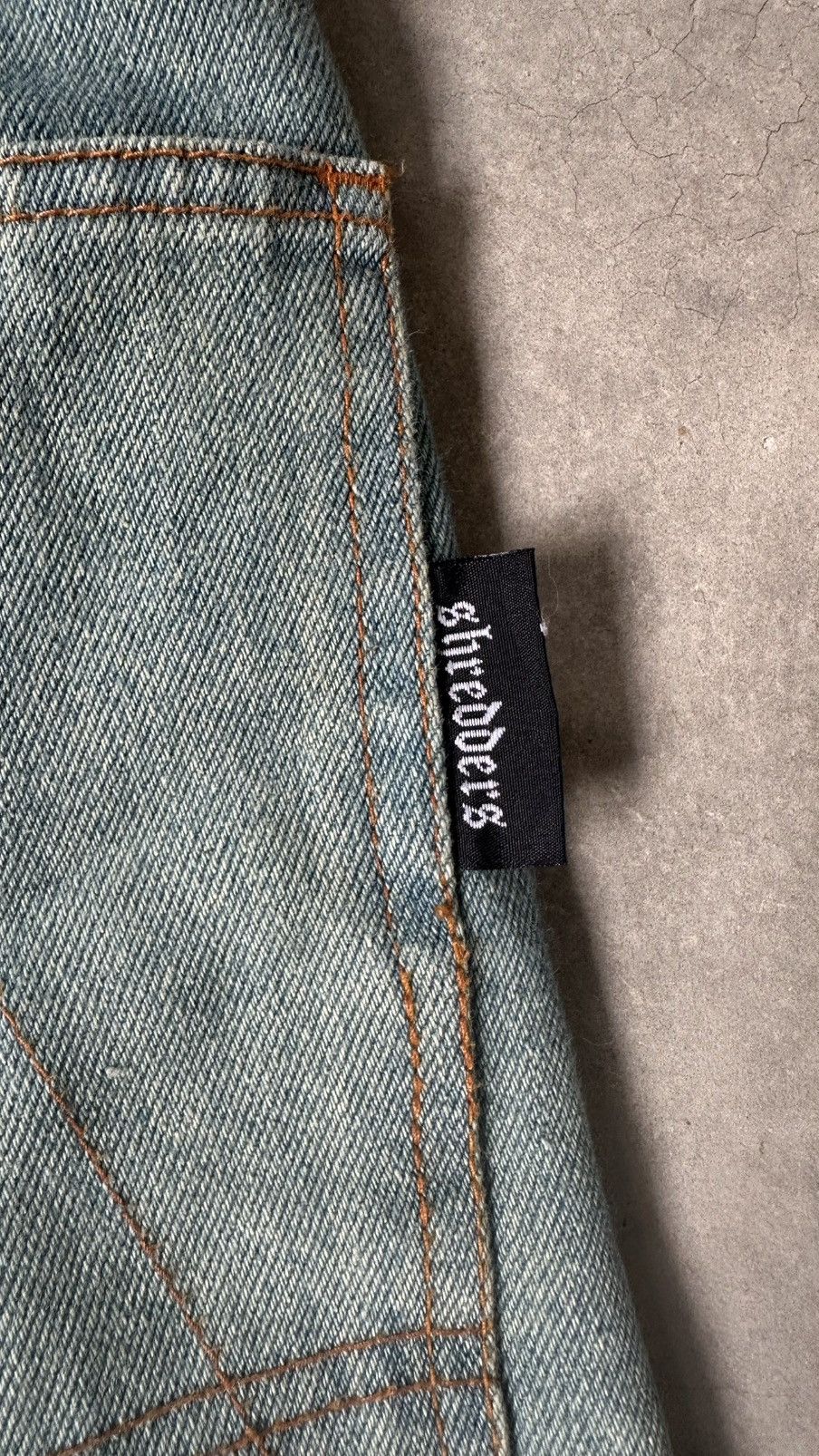 Japanese Brand VINTAGE SHREDDERS BIG BACK POCKET JEANS Size US 34 / EU 50 - 12 Thumbnail