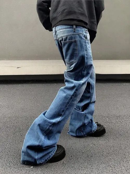 Jean Hirota x Aoshi Stacked Denim Jeans Drip Hip Hop Size US 32 / EU 48 - 7 Thumbnail