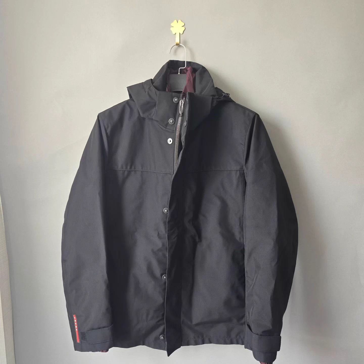 Prada PRADA 2-Way Arm Logo Functional Hooded Down Parka Size US L / EU 52-54 / 3 - 1 Thumbnail