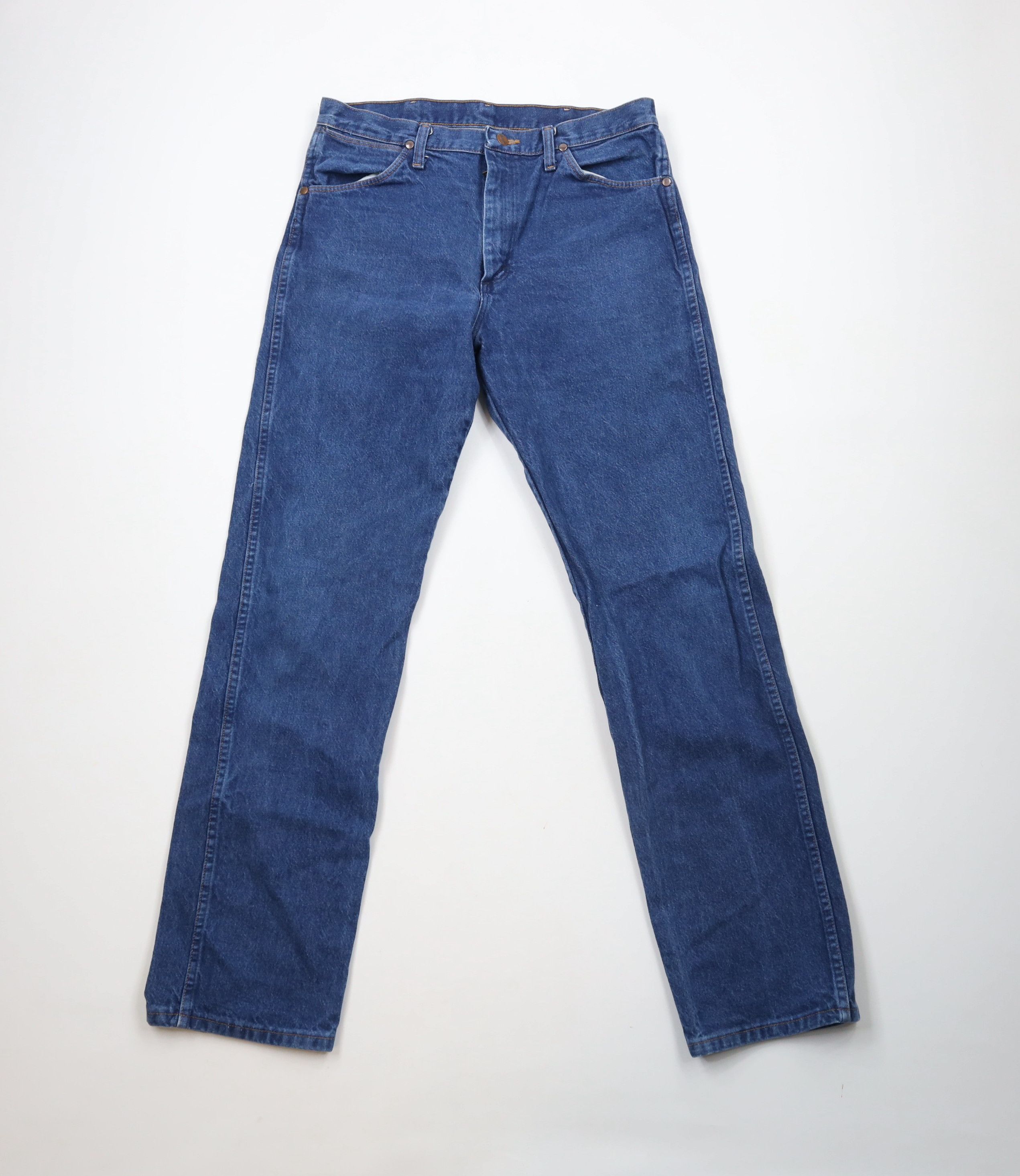 Vintage × Wrangler Vintage Wrangler Western Cowboy Straight Leg Denim Jeans Size US 33 - 1 Thumbnail