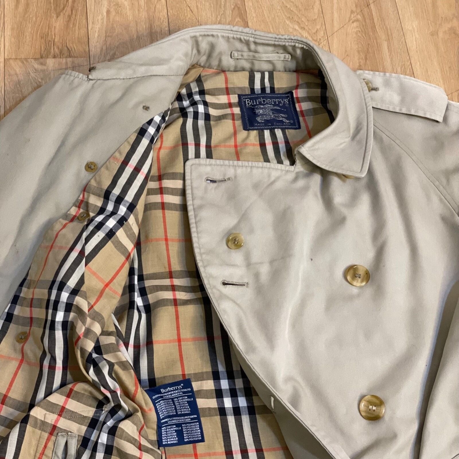 Burberry Burberry Trench Coat Nova Check Vintage made in england Size US M / EU 48-50 / 2 - 18 Thumbnail