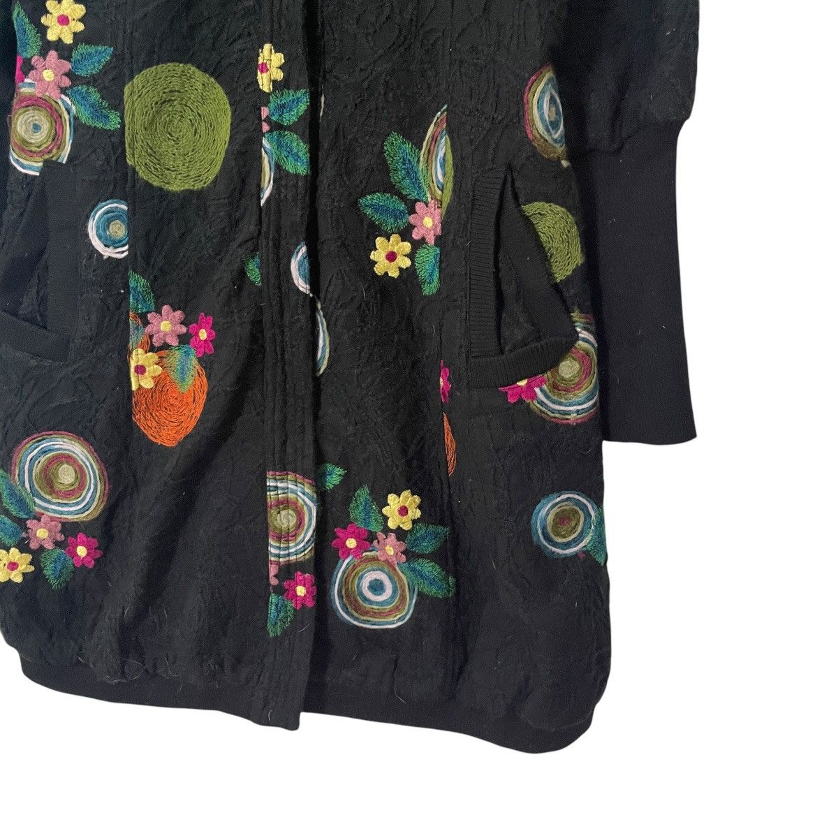 Japanese Brand Vintage Jacopass Embroidery Art Trench Jacket Size L / US 10 / IT 46 - 4 Thumbnail