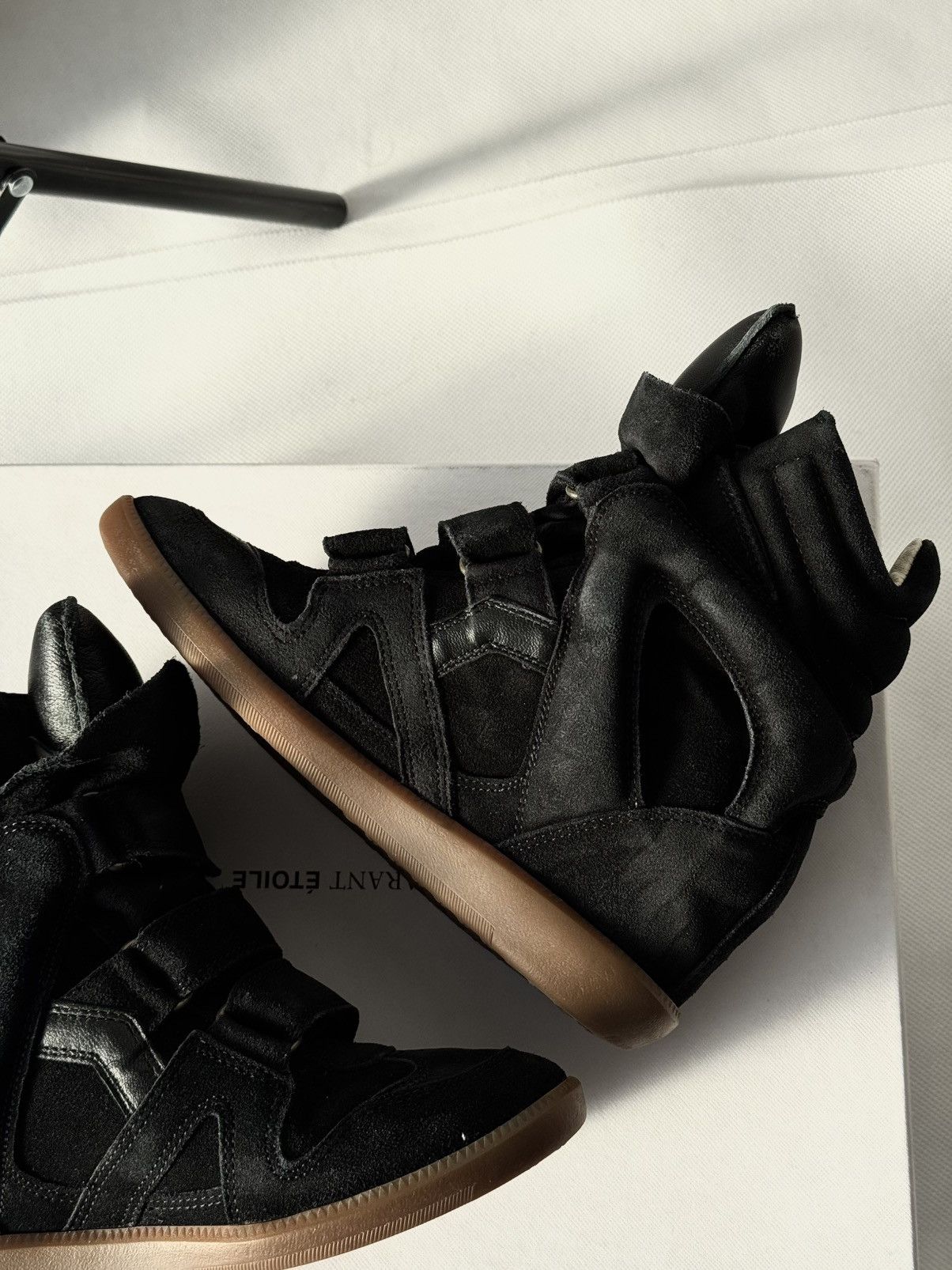 Isabel Marant Isabel Marant Bekett sneakers shoes Black Suede Wedge Size US 10 / IT 40 - 18 Thumbnail