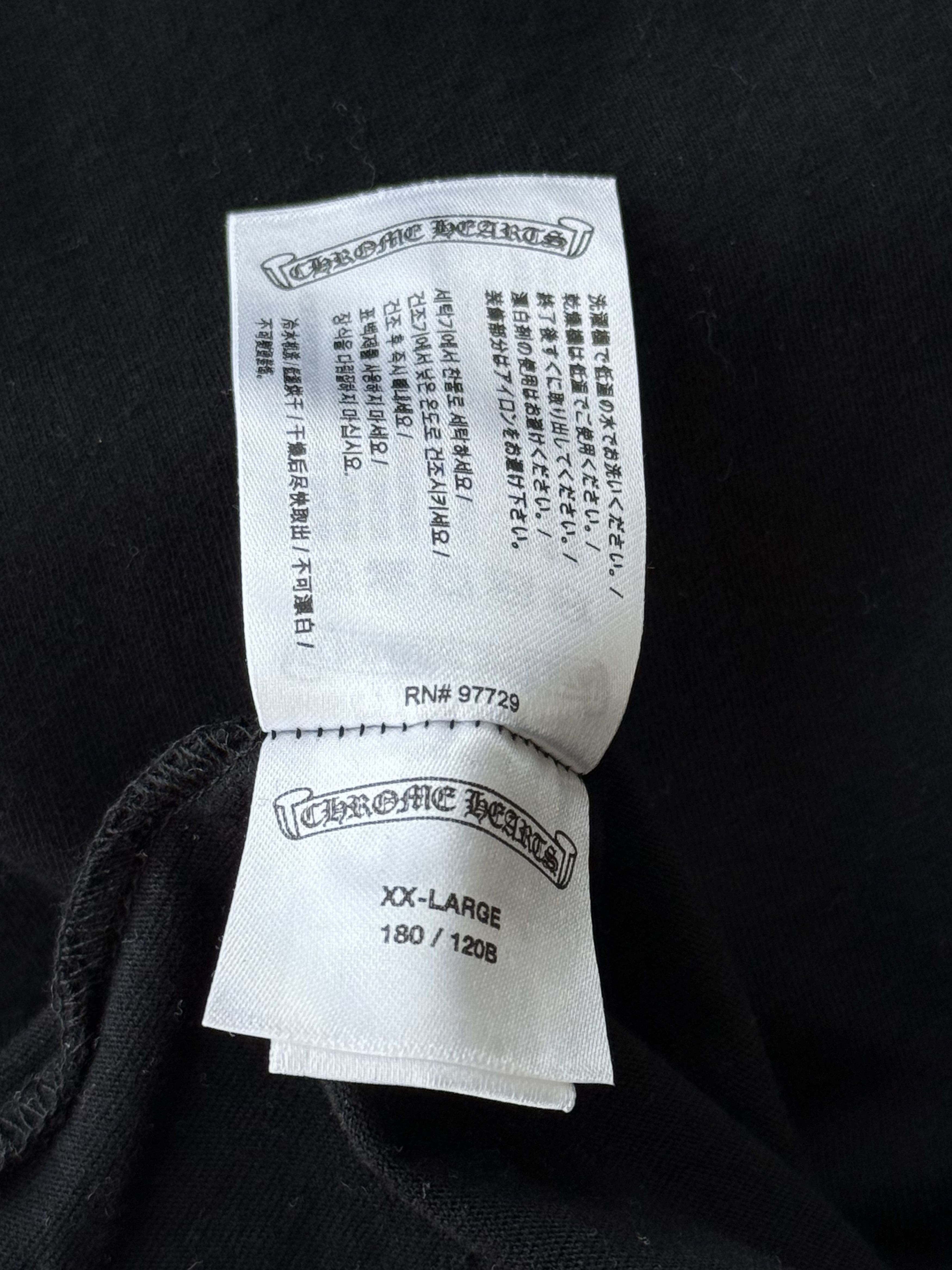 Chrome Hearts Black Miami Exclusive Cross Logo Longsleeve T-Shirt Size US XXL / EU 58 / 5 - 6 Thumbnail