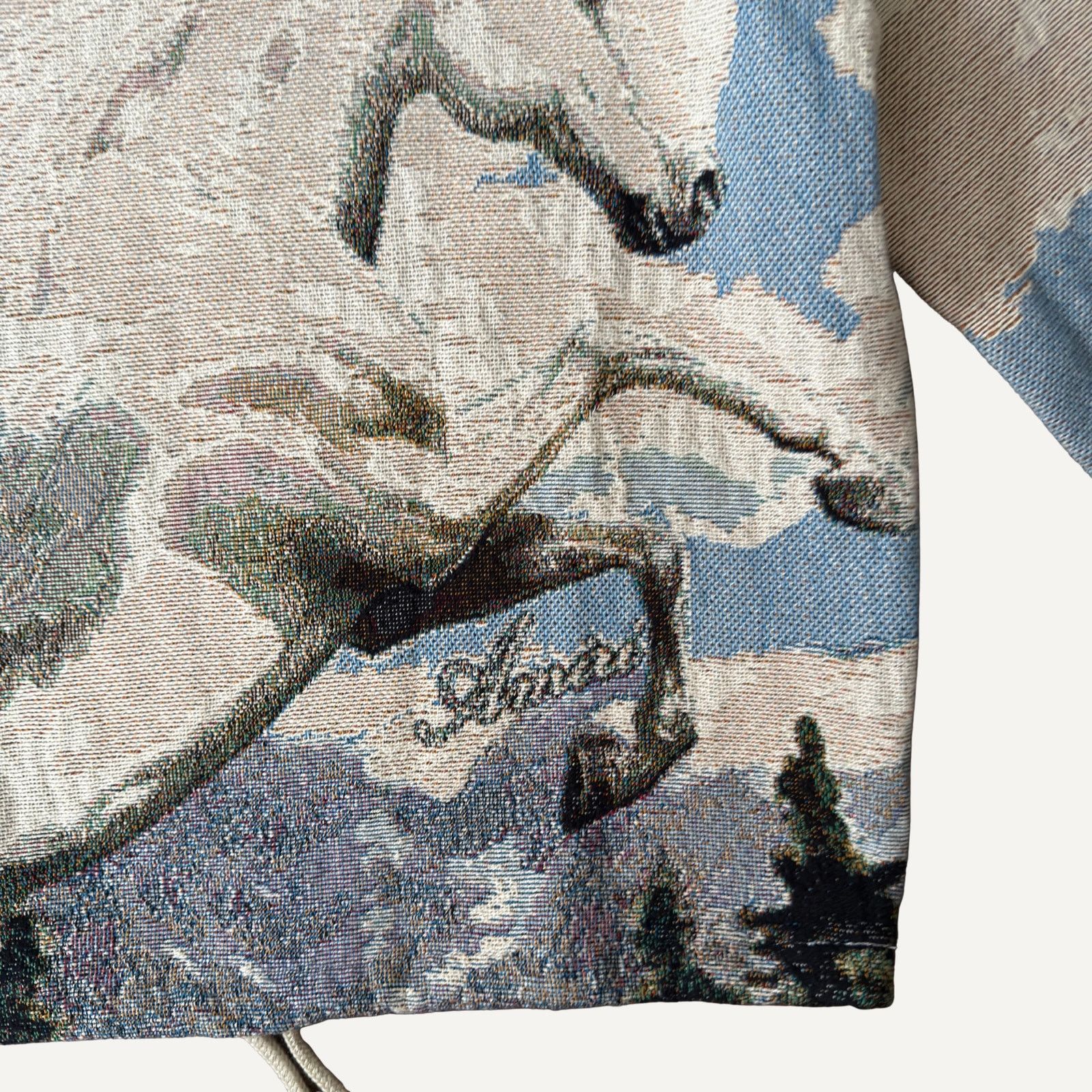 Amiri Size M - Amiri Men's Pegasus Tapestry Knit Logo Crewneck Size US M / EU 48-50 / 2 - 3 Thumbnail