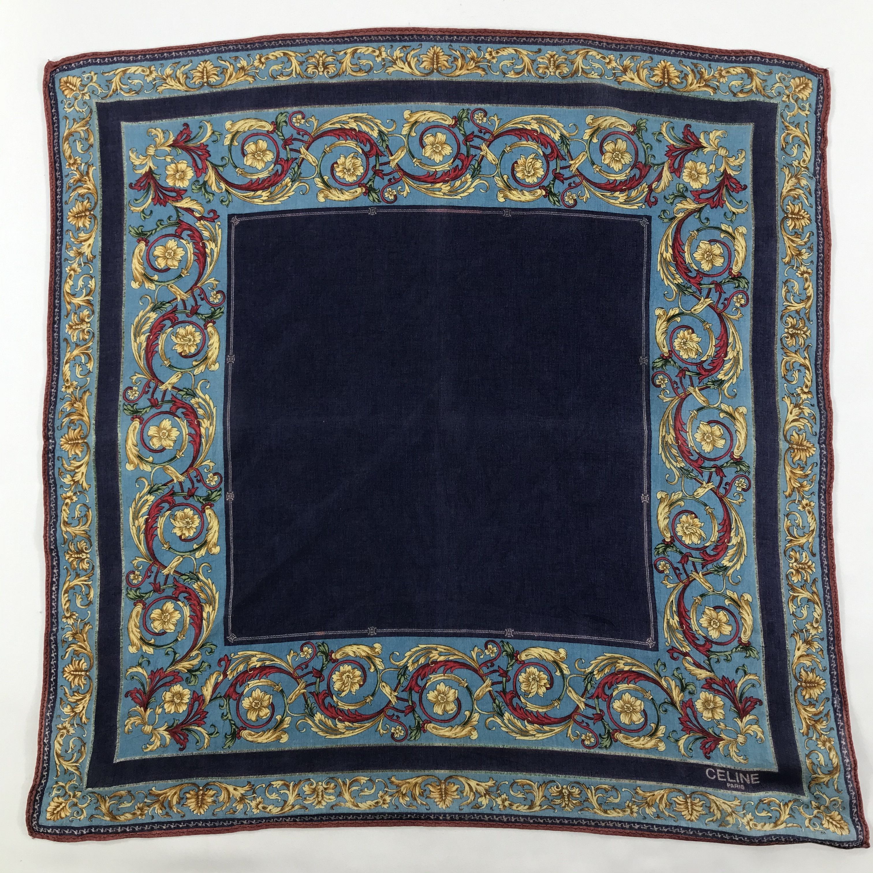 Celine × Vintage Celine Bandana / Handkerchief / Neckerchief - S1529 Size ONE SIZE - 1 Thumbnail