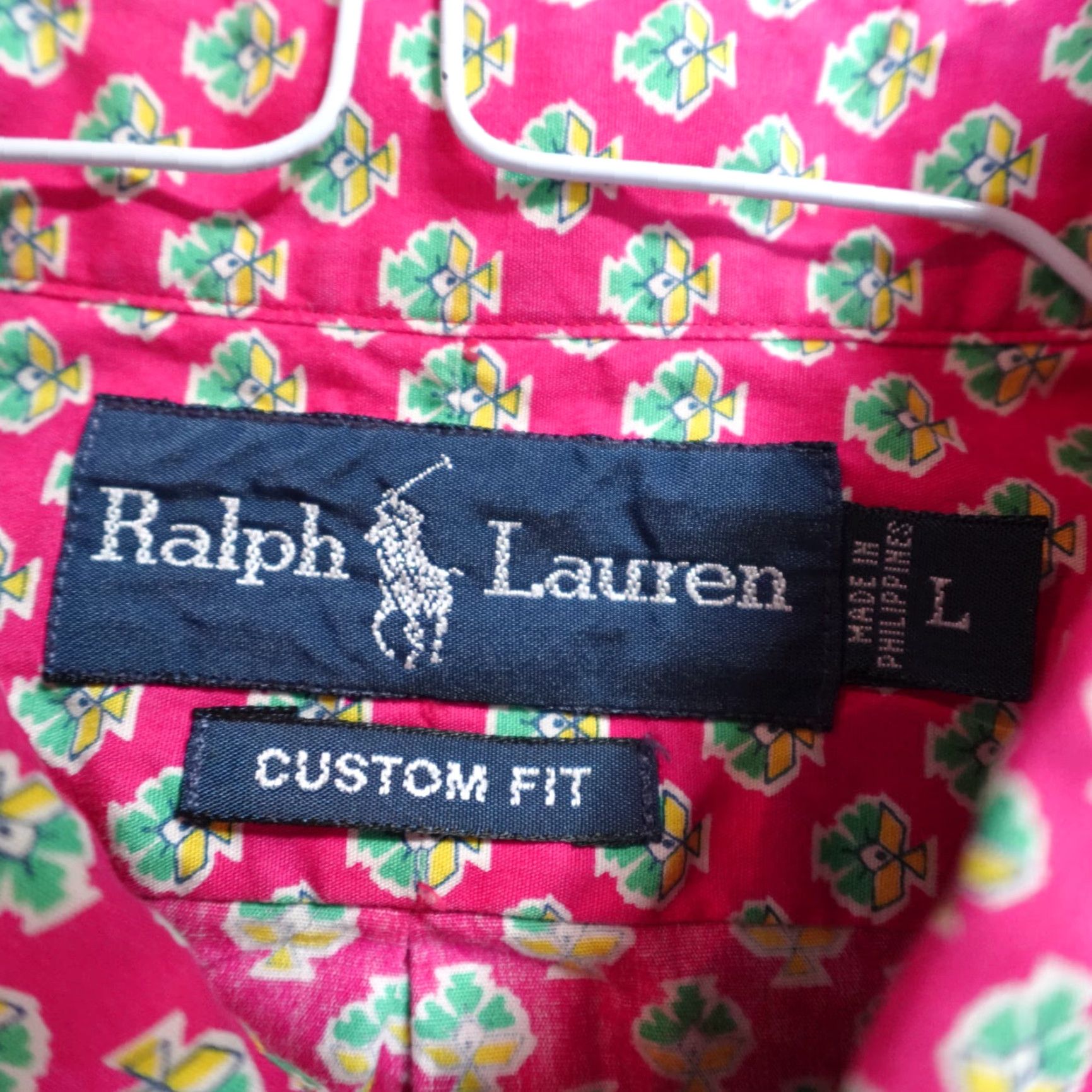 Ralph Lauren VINTAGE Ralph Lauren Shirt Large Pink Custom Fit Southwestern Button Down Mens Size US L / EU 52-54 / 3 - 3 Thumbnail