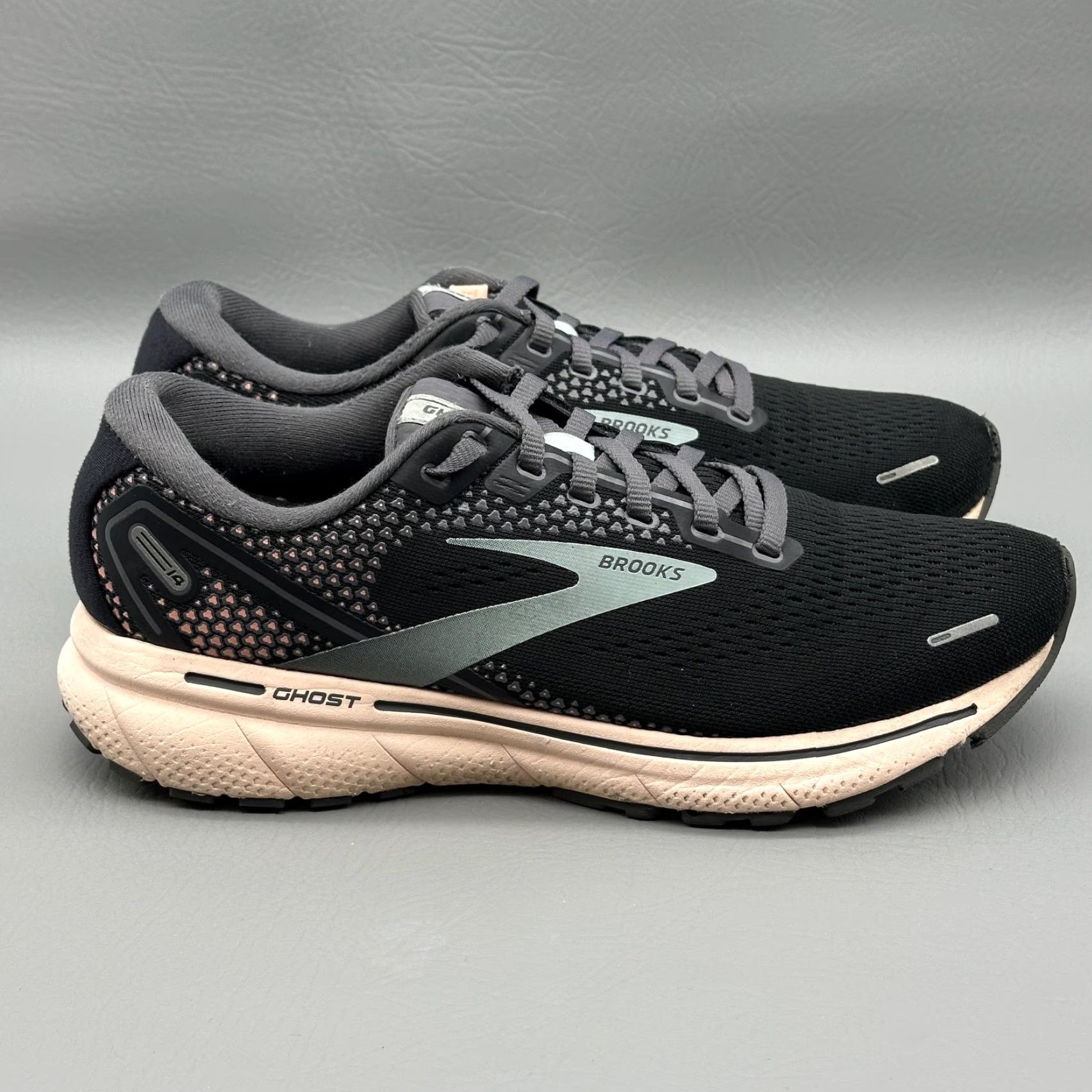 Brooks Brooks Ghost 14 Black Peach Women's Running Athletic 9 B Shoe Sneaker Adult Women 1203561B026 Size US 9 / IT 39 - 4 Thumbnail