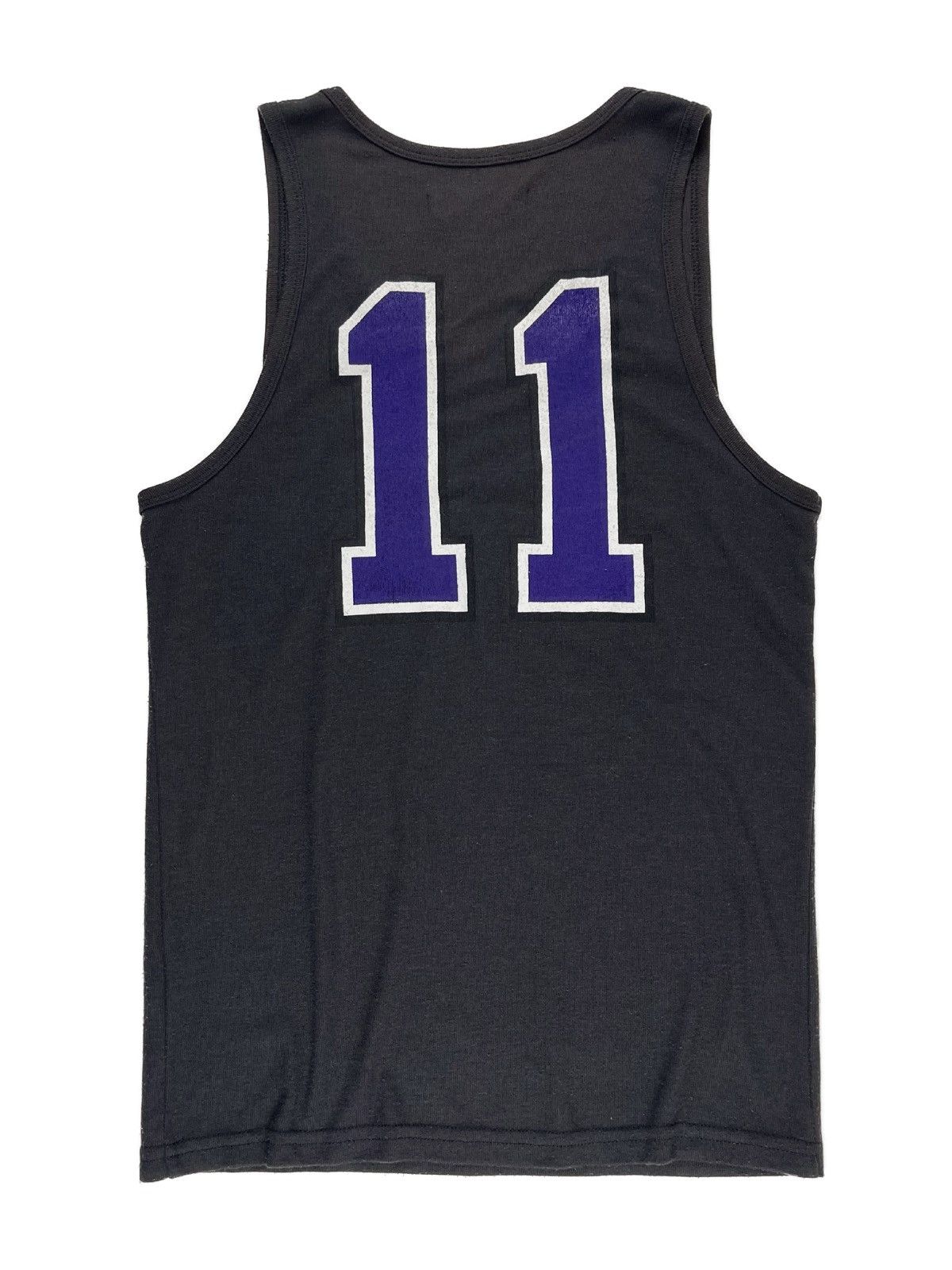 image of Ss00 Raf Simons Summa Cum Laude “11” Sleeveless Tank Top in Dark Grey, Men's (Size Medium)
