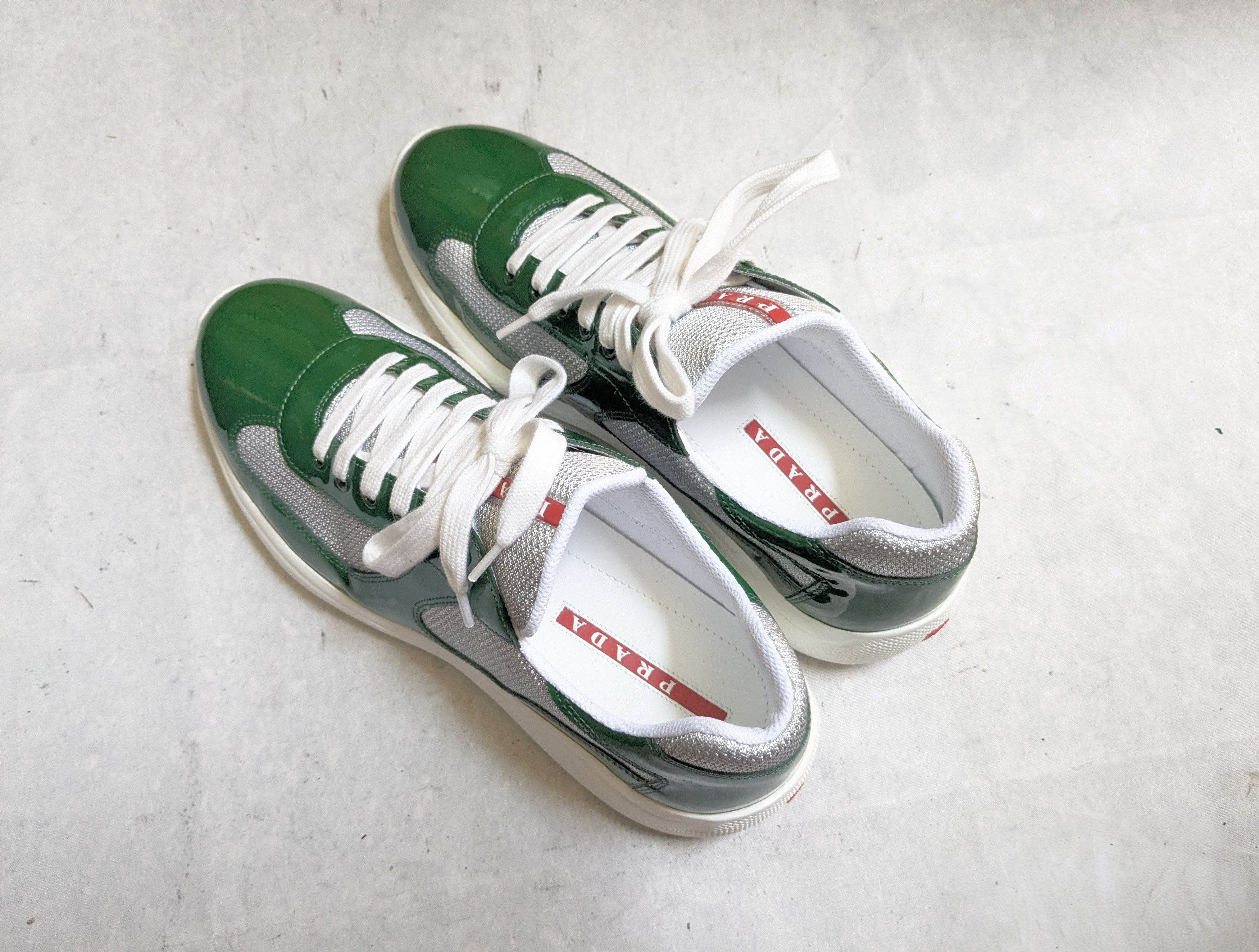 Prada Prada America's Cup Green Patent Leather 10 US Low Size US 10 / EU 43 - 15 Thumbnail