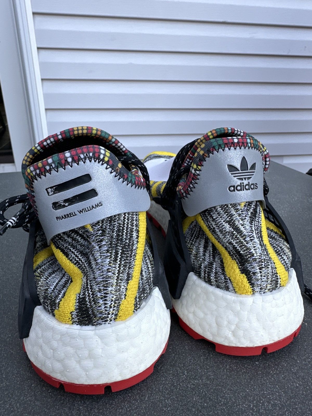 Adidas × Pharrell Adidas NMD Hu solar red Size US 11 / EU 44 - 4 Thumbnail