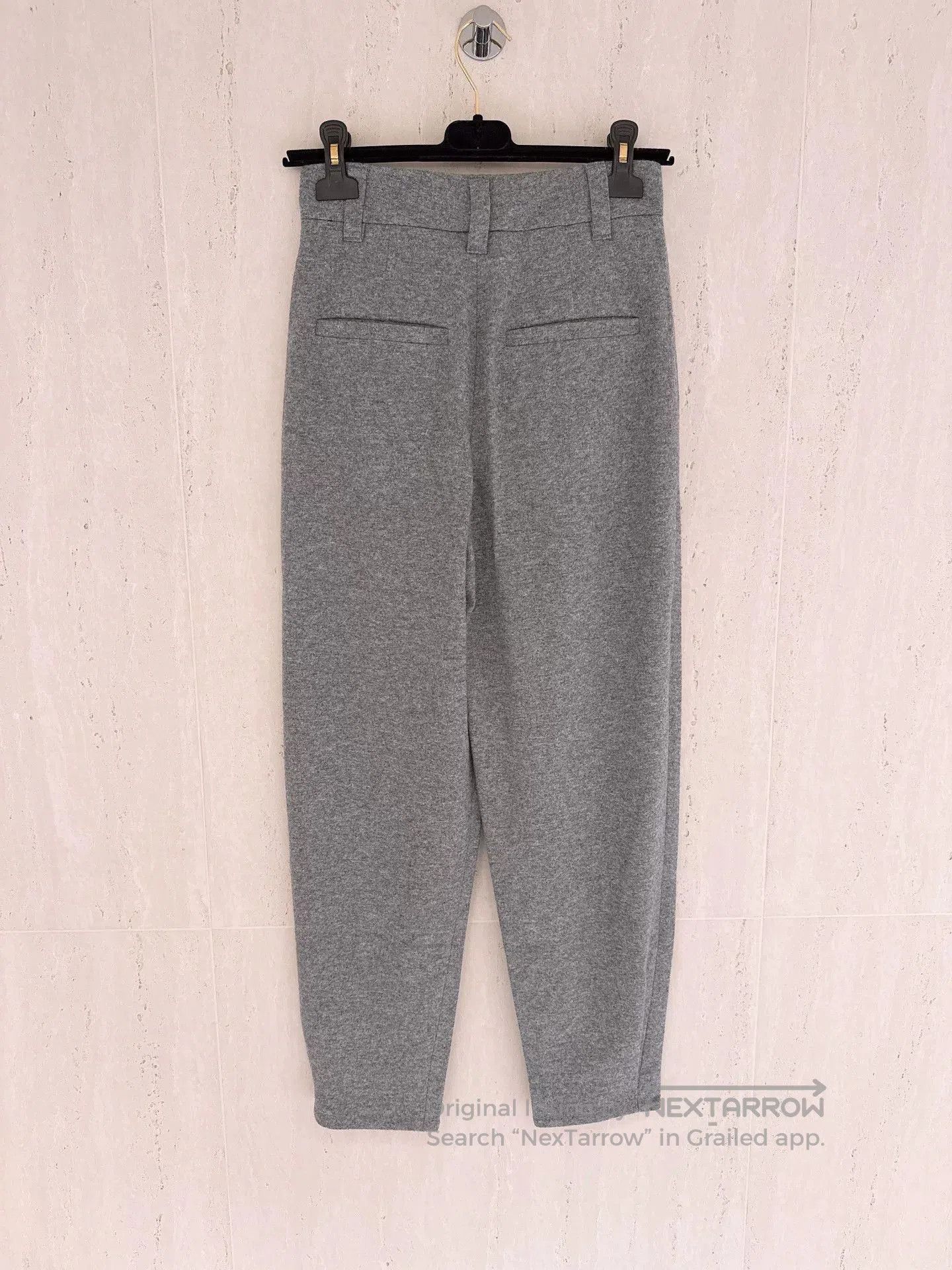 Brunello Cucinelli Brunello Cucinelli Gray Cashmere Pants. Size US 34 / EU 50 - 2 Thumbnail