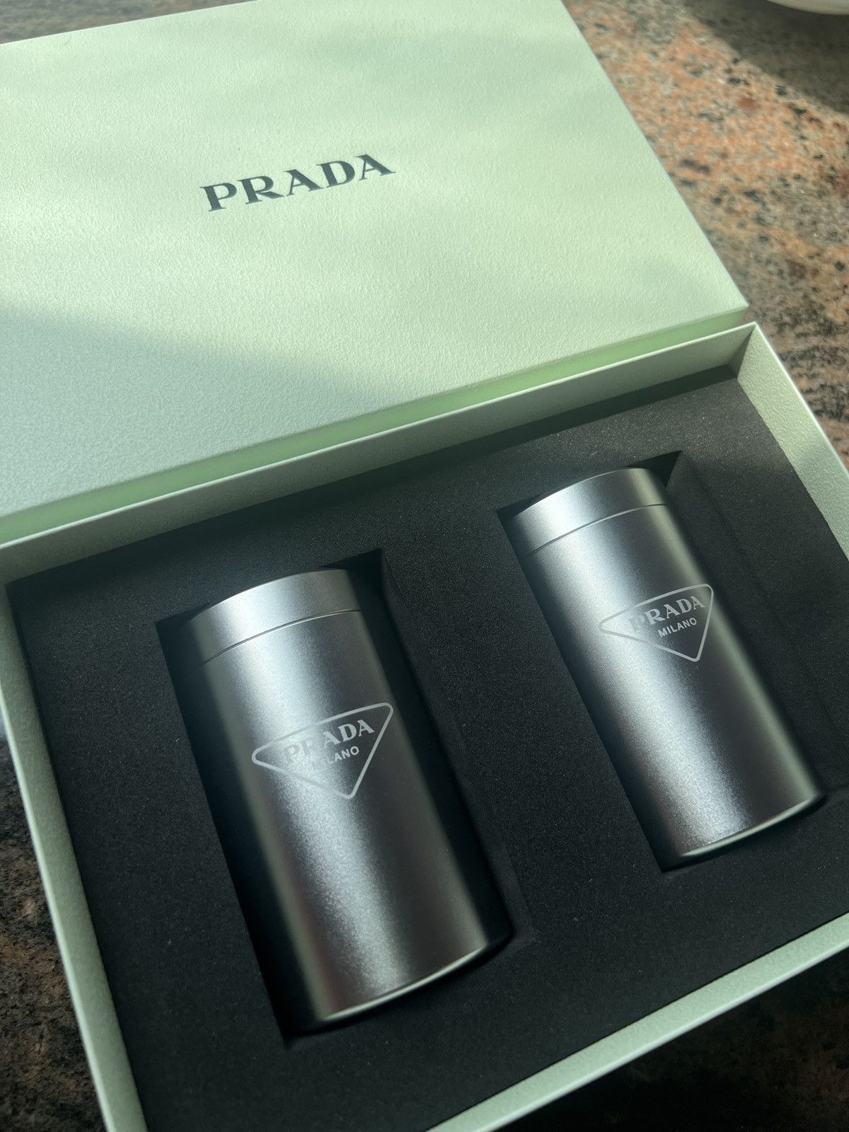Prada Prada aluminum storage can container box set Size ONE SIZE - 7 Thumbnail