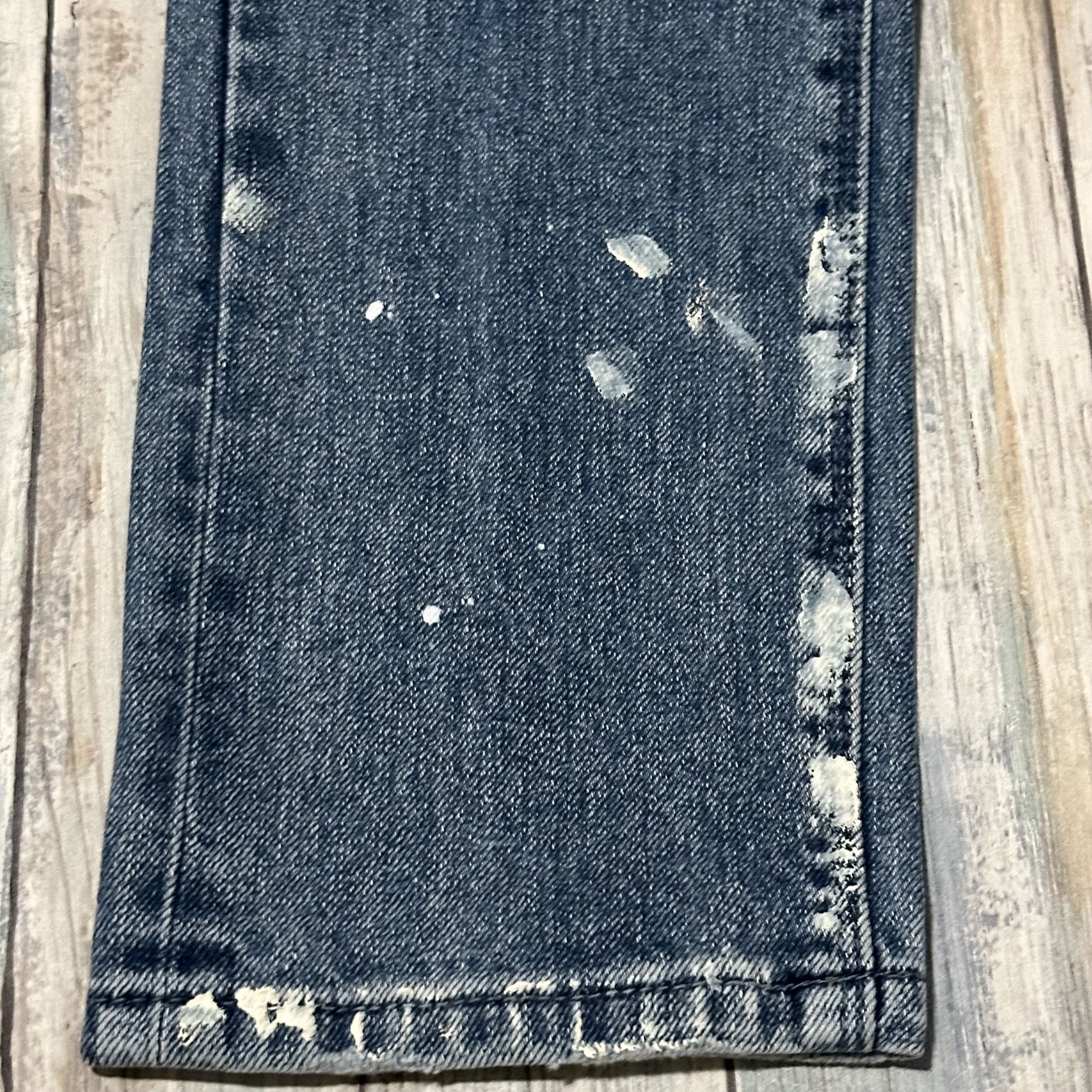 Rta Rta Clayton Paint Splatter Distressed Jeans 33 Size US 33 - 6 Thumbnail