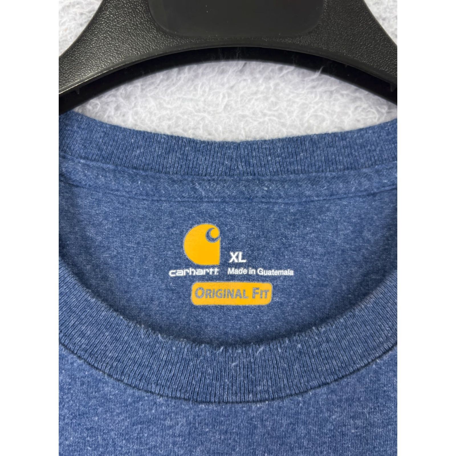 Carhartt VINTAGE Carhartt Shirt Mens XL Heather Blue Short Sleeve Pocket Crew Neck Work Size US XL / EU 56 / 4 - 3 Thumbnail