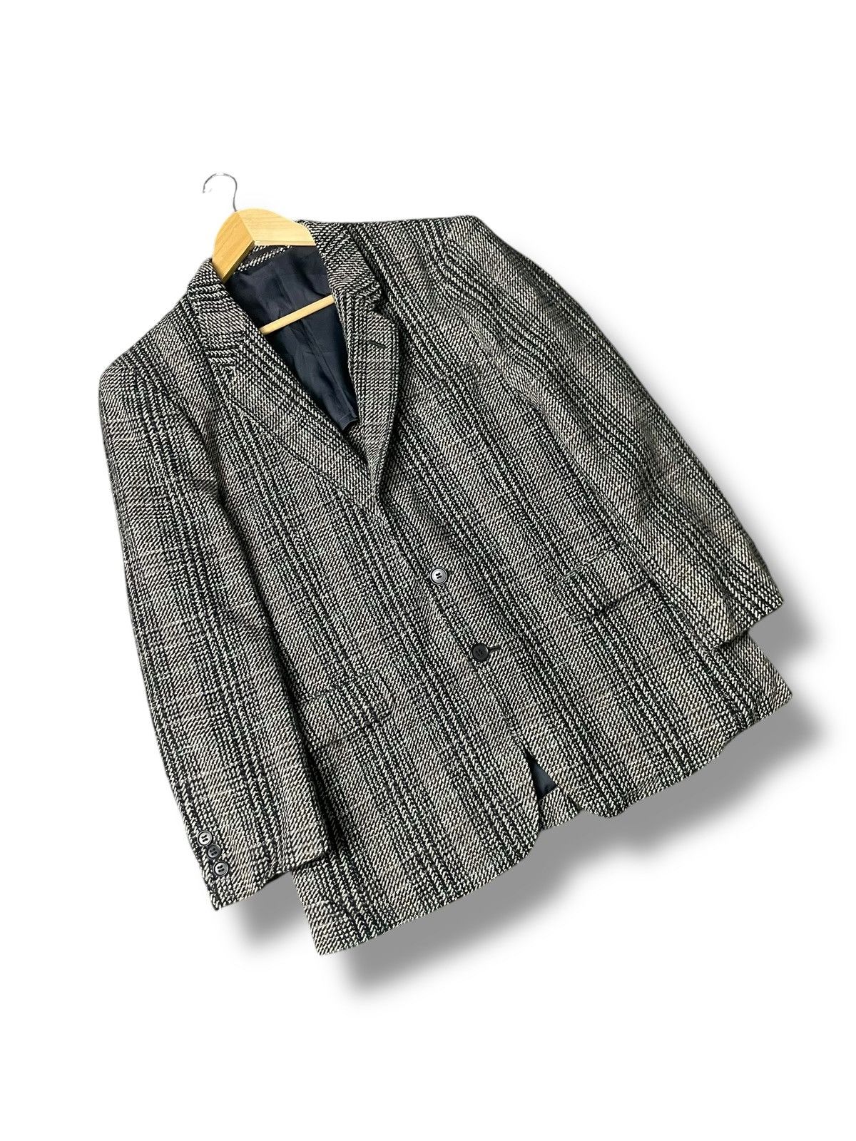 Japanese Brand × Vintage Sun Terrace Checked Cashmere&Wool Coat (70) Size US XS / EU 42 / 0 - 4 Thumbnail