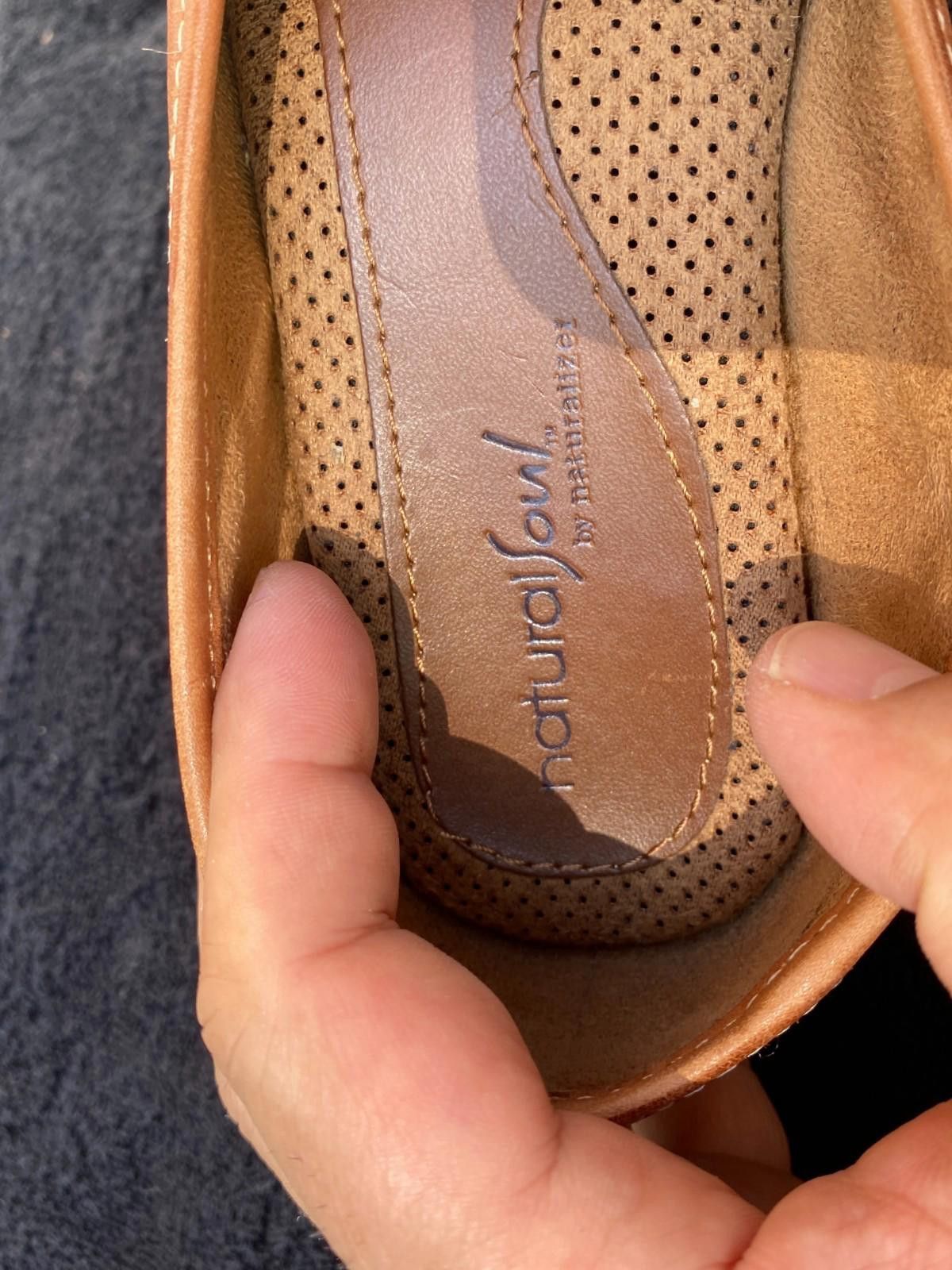 Designer Natural Soul Womens 8W Bratman Slip On Wedge Loafers (#S609) Size US 8 / IT 38 - 6 Thumbnail
