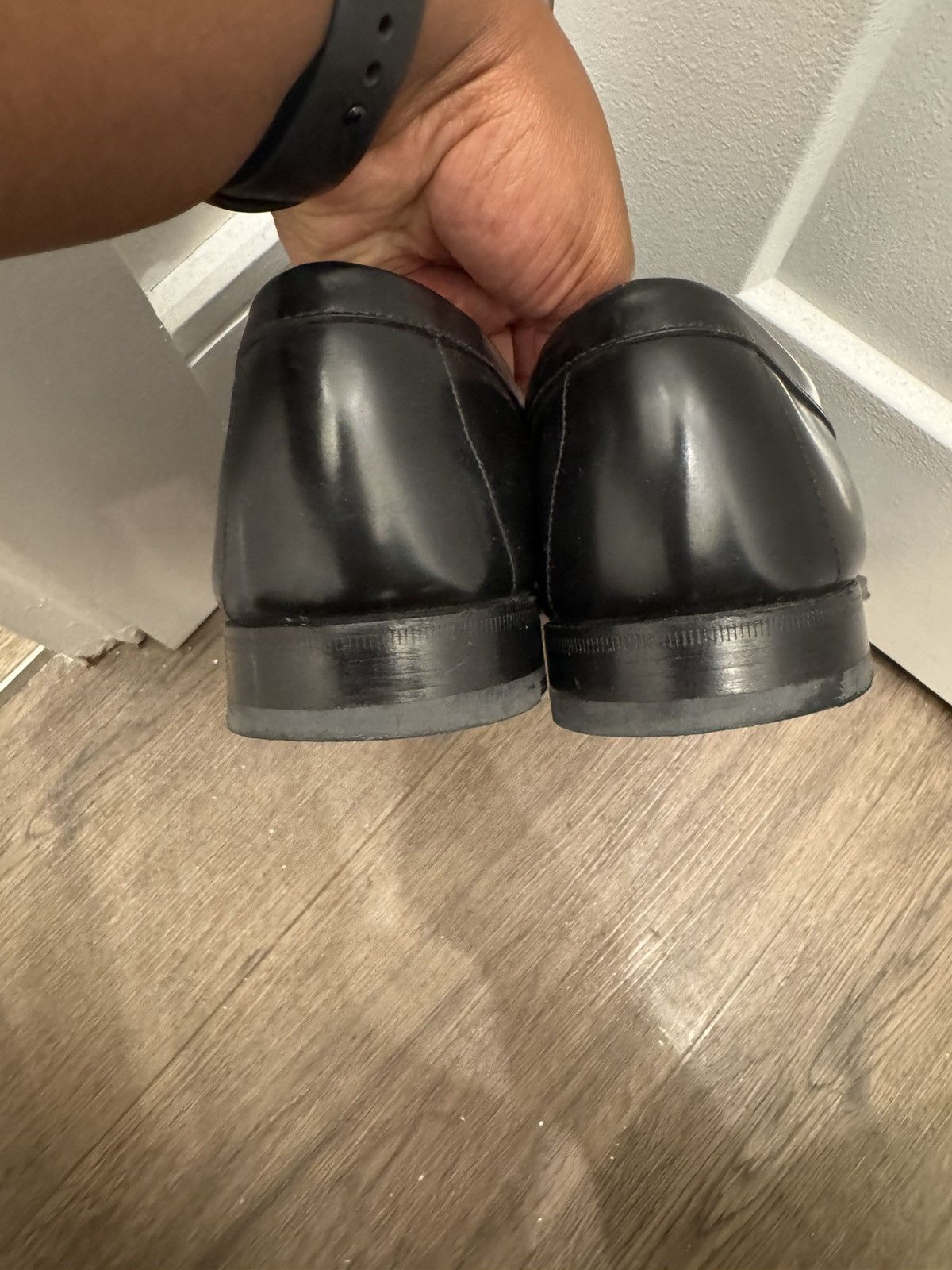 Prada Prada Brushed Leather Penny Loafers Size US 13 / EU 46 - 6 Thumbnail