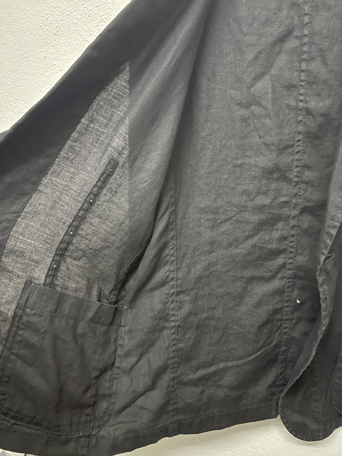 Yohji Yamamoto 80s YOHJI YAMAMOTO LINEN BLAZZER JACKET RARE Size L / US 10 / IT 46 - 12 Thumbnail