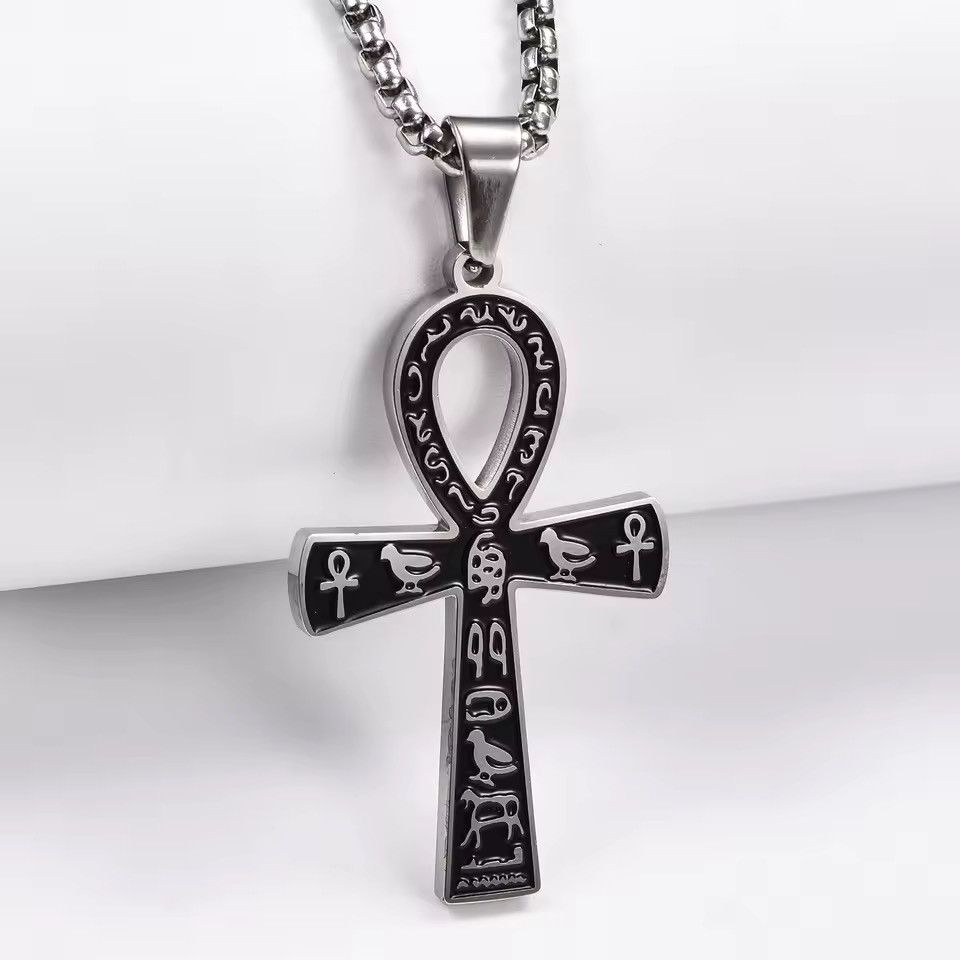 Jewelry Egyptian Ankh Cross Pendant Necklace Size ONE SIZE - 3 Thumbnail
