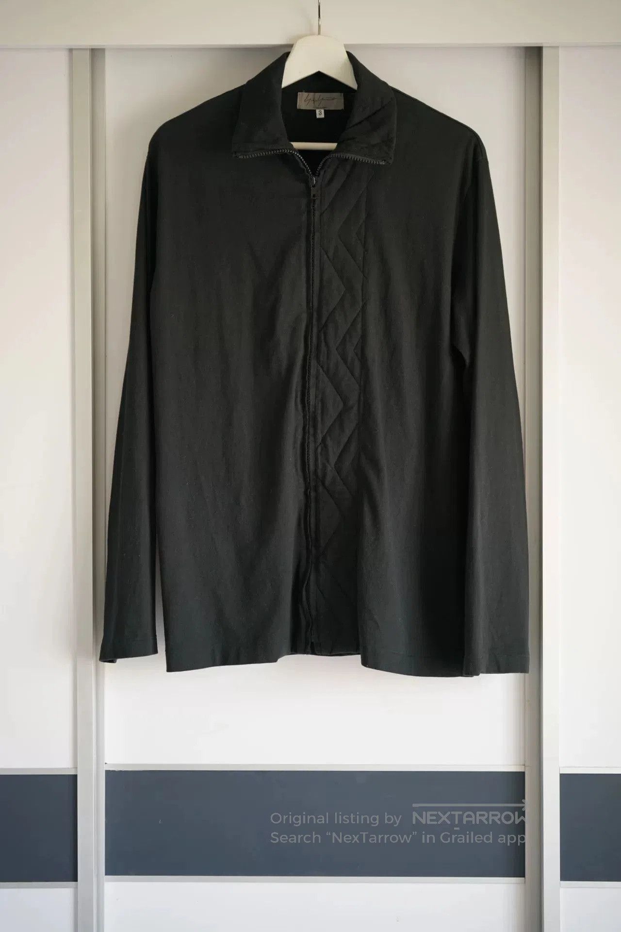 Yohji Yamamoto Yohji Yamamoto Black Zip Shirt Jacket. Size US M / EU 48-50 / 2 - 1 Thumbnail