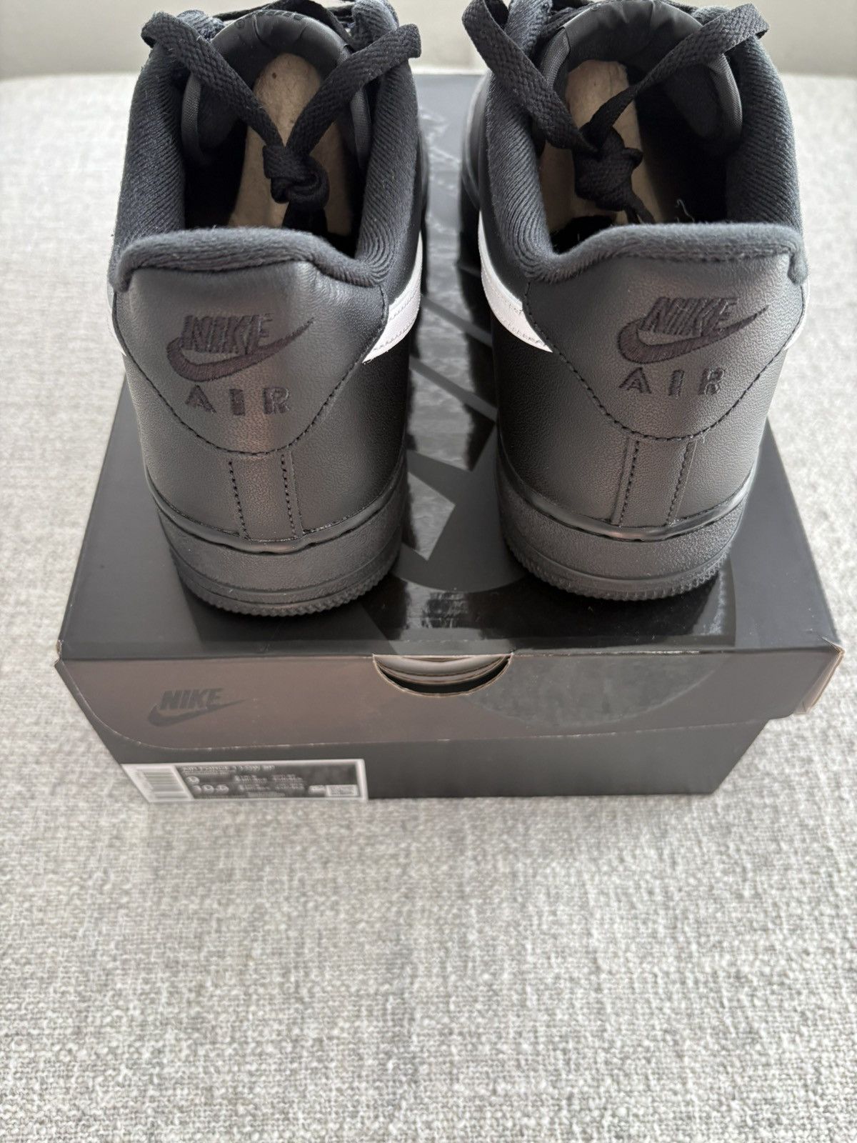 Nike × Supreme Supreme x Nike Air Force 1 ‘Box Logo-Black White’ Size US 9 / EU 42 - 6 Thumbnail