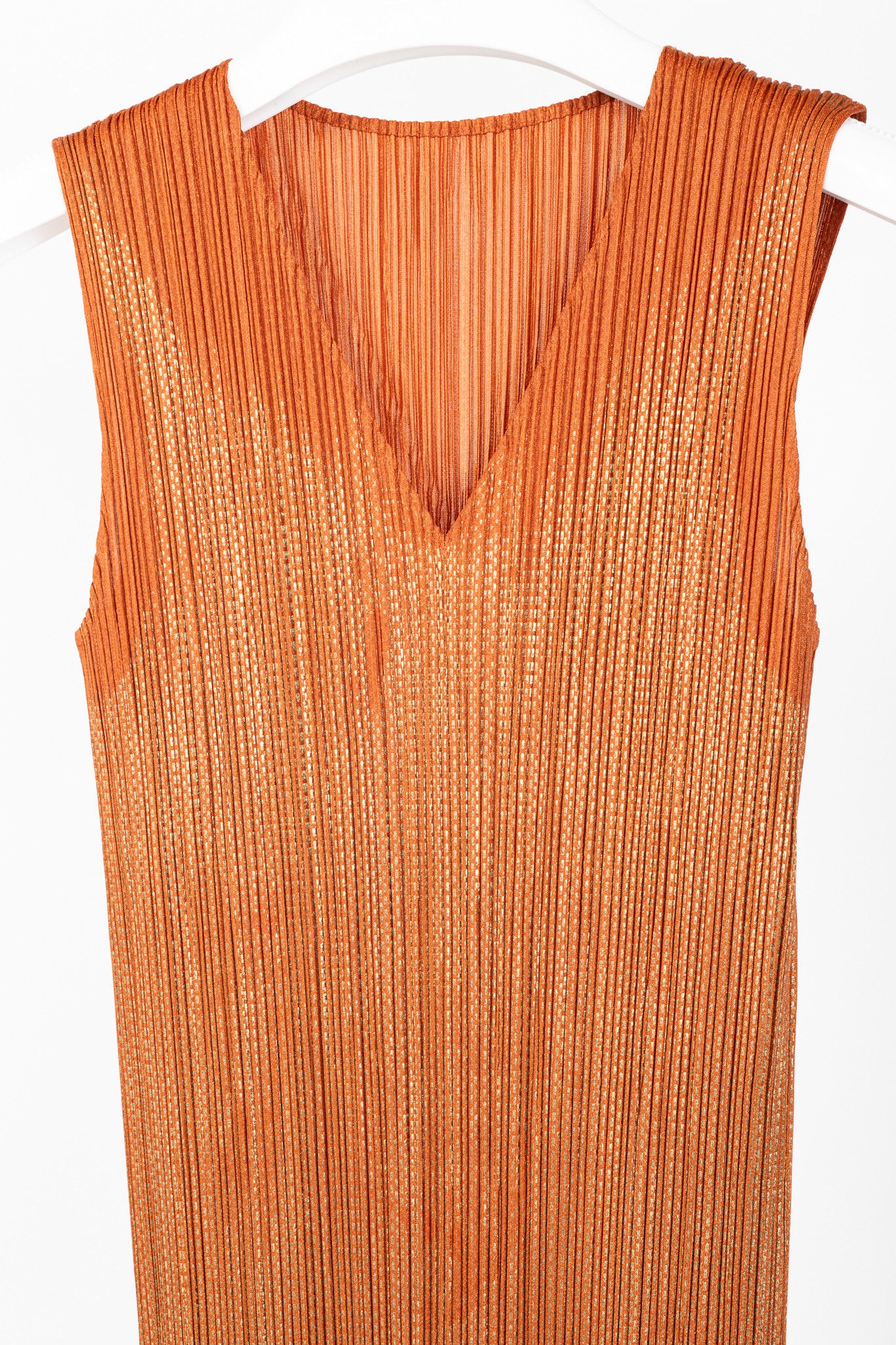 Pleats Please Issey Miyake Pleats Please Issey Miyake Metallic Sleeveless Maxi Dress Size M / US 6-8 / IT 42-44 - 3 Thumbnail
